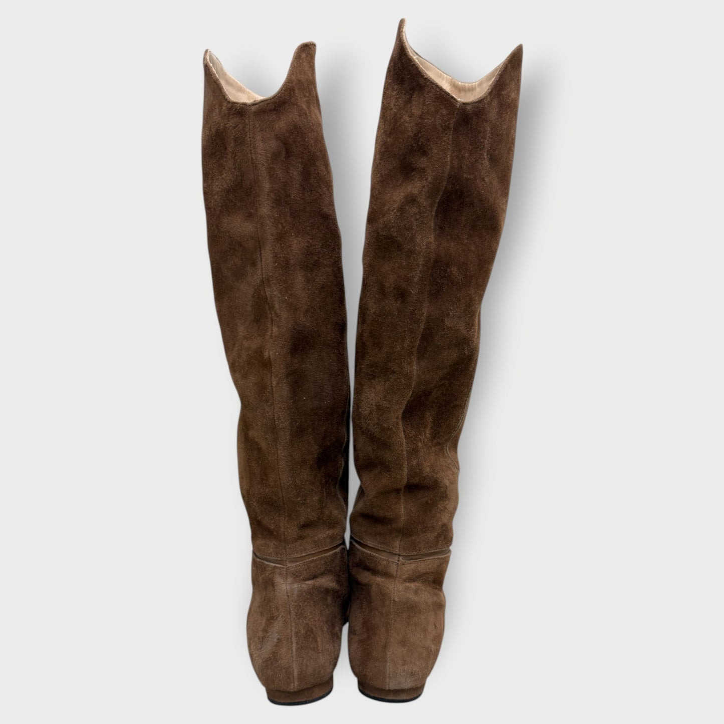 Suede Knee High Boots