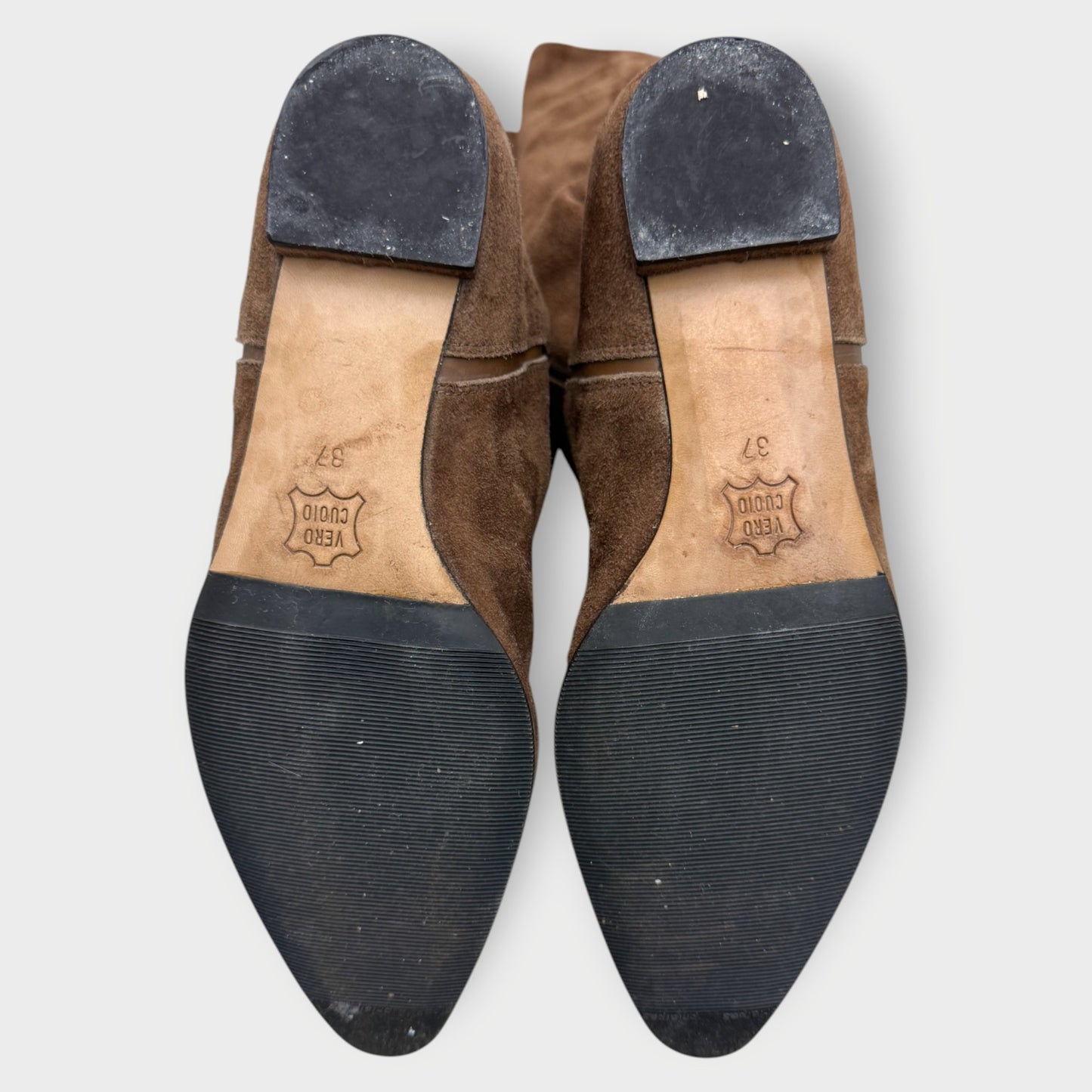 Suede Knee High Boots