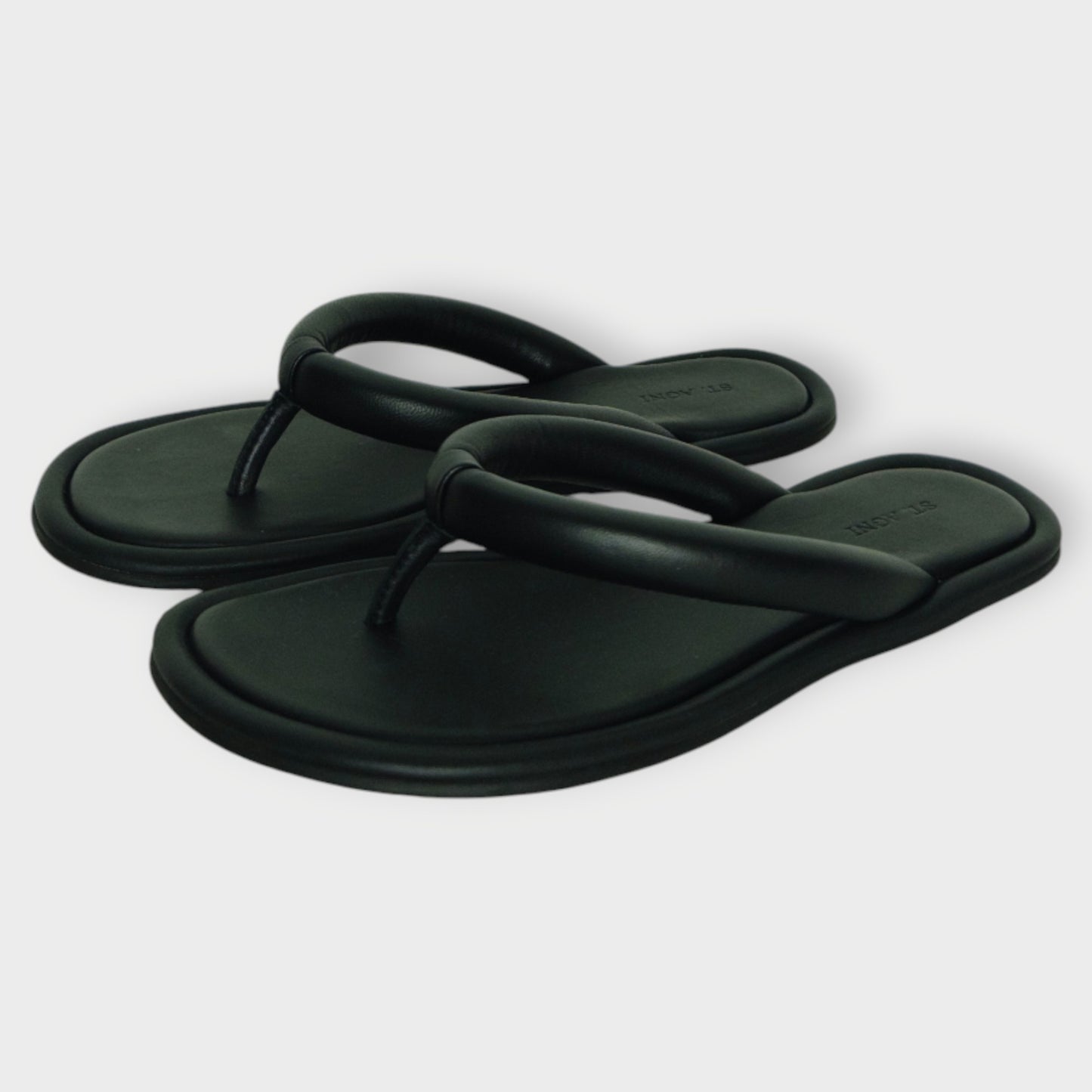 Leather Sumi Flip Flop Slides