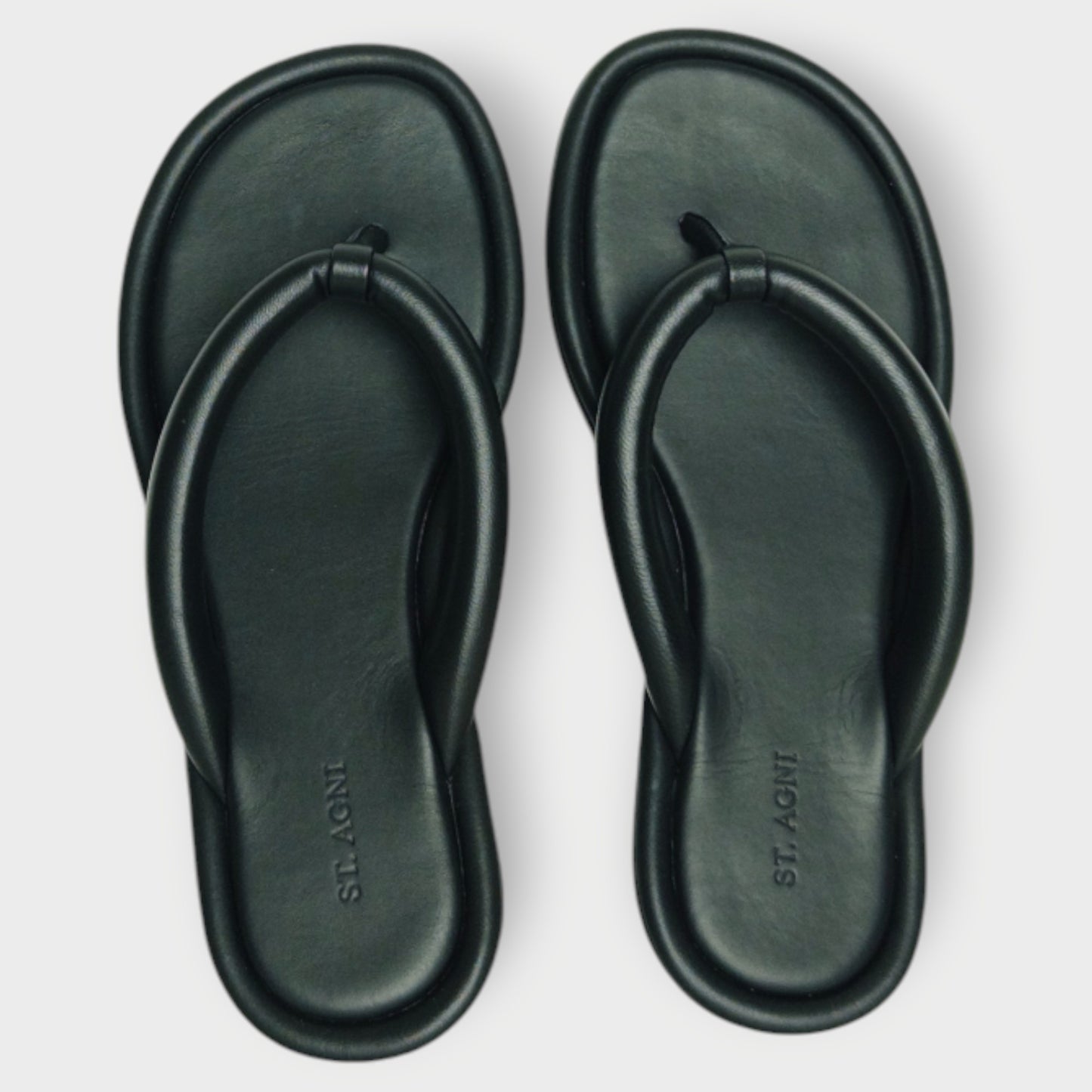 Leather Sumi Flip Flop Slides