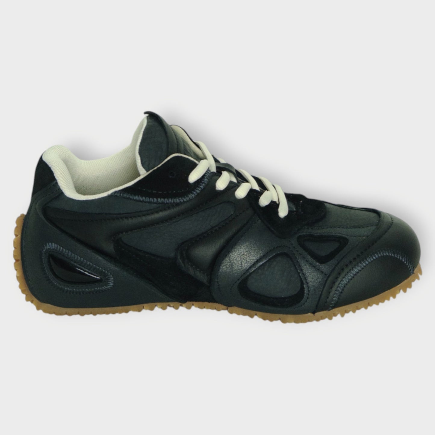 Leather & Suede Slow Runner Sneaker