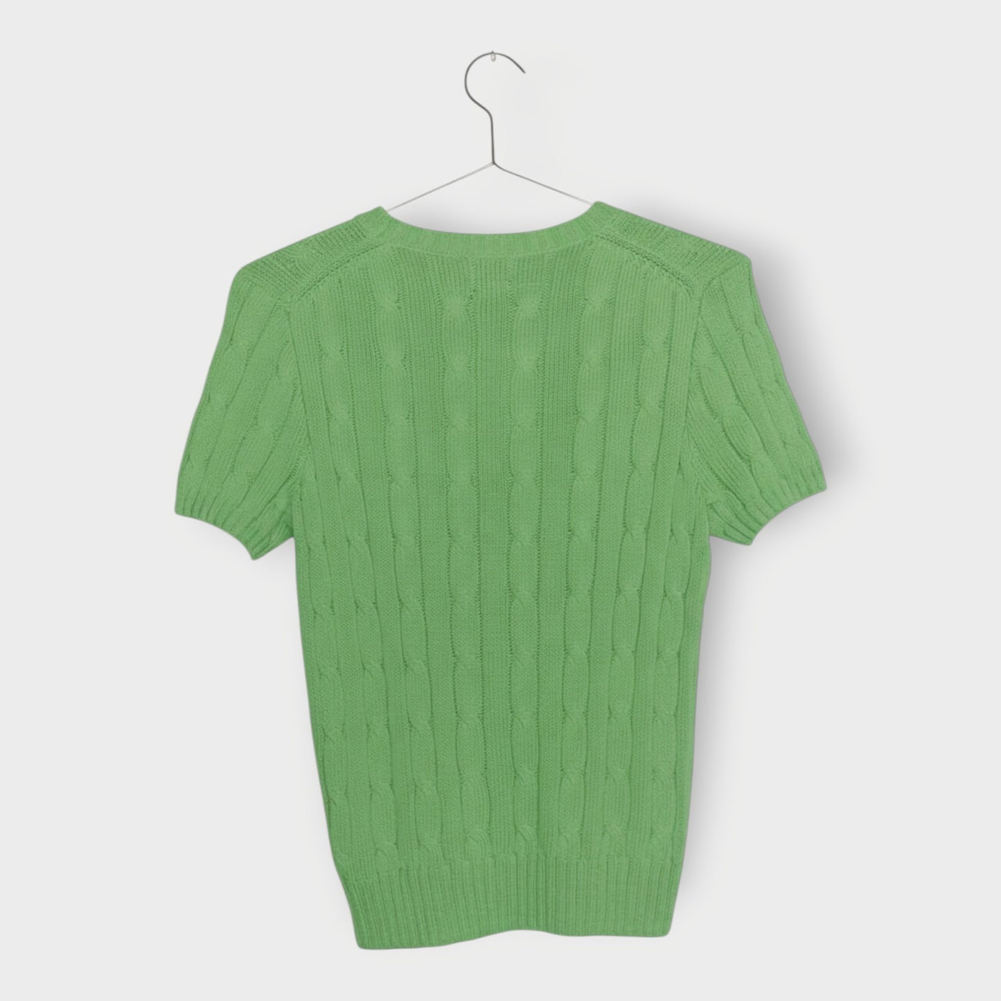 Cable Knit Short Sleeve Jumper