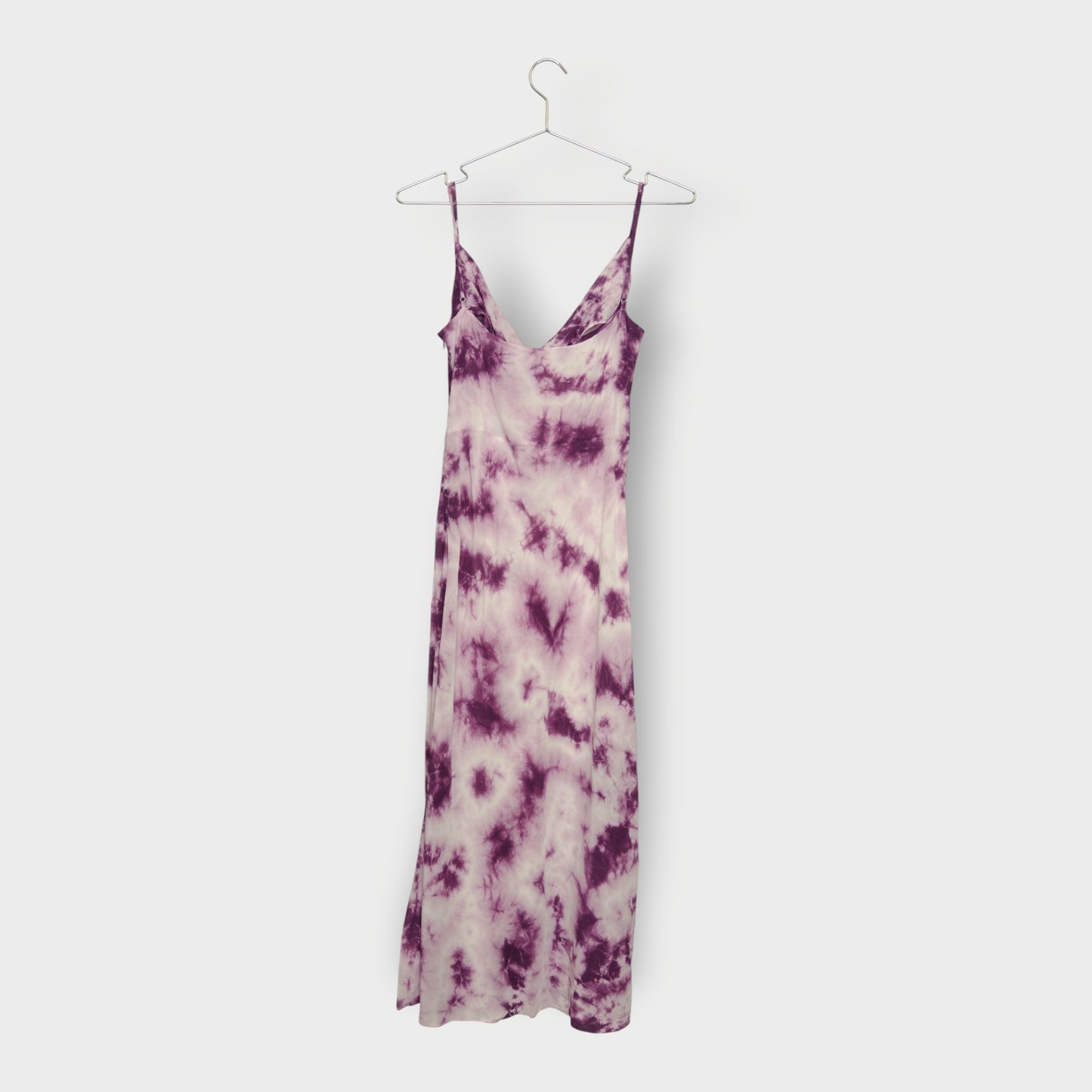 Tie Dye Silk Capulet Slip Midi