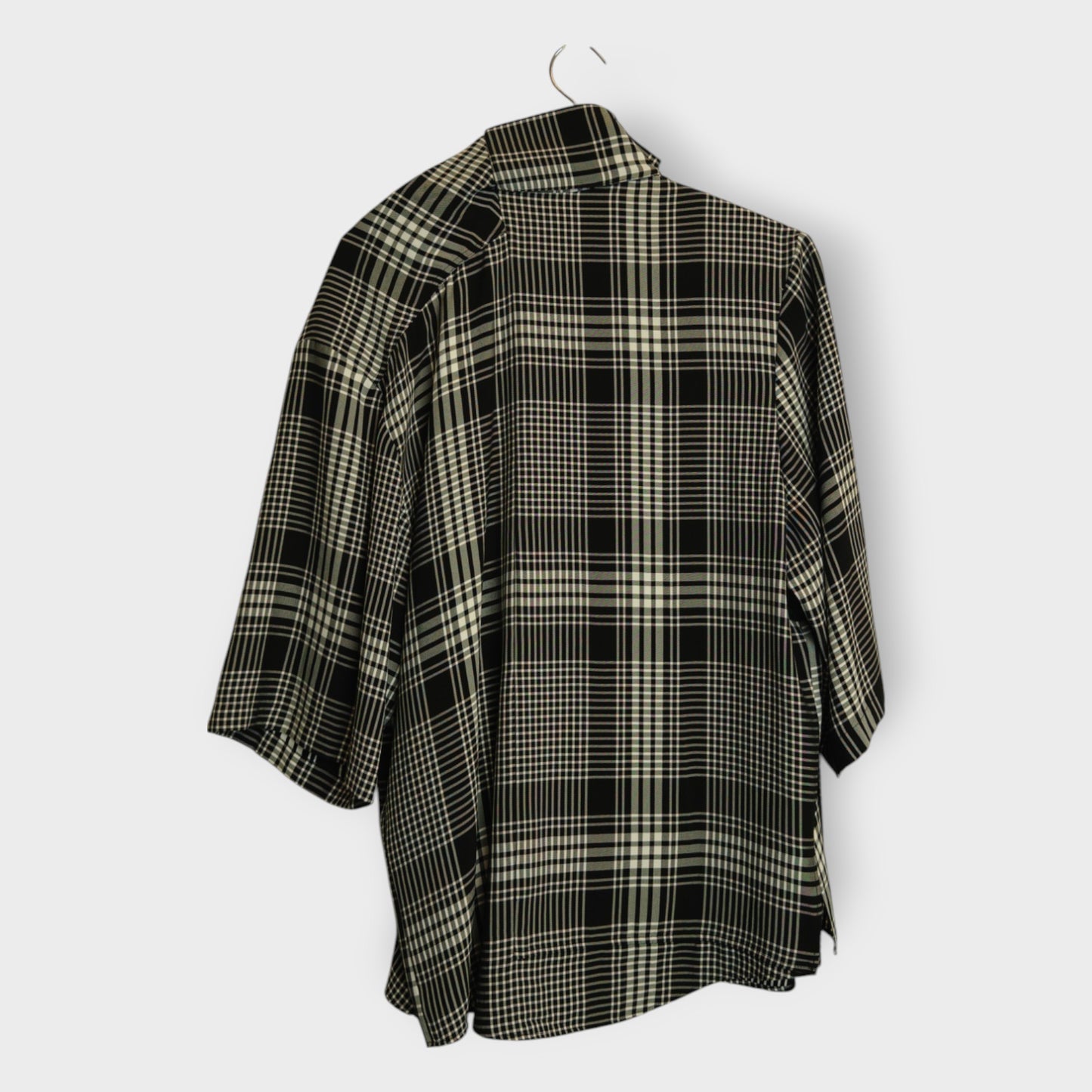 Black & White Check Deconstructed Shirt