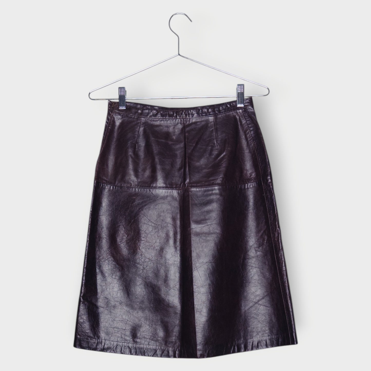 Leather A Line Mini