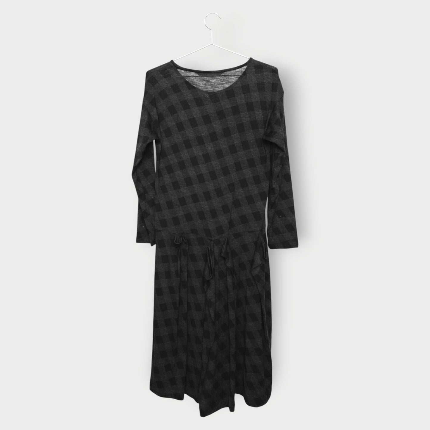 Wool Jersey Gathered Midi