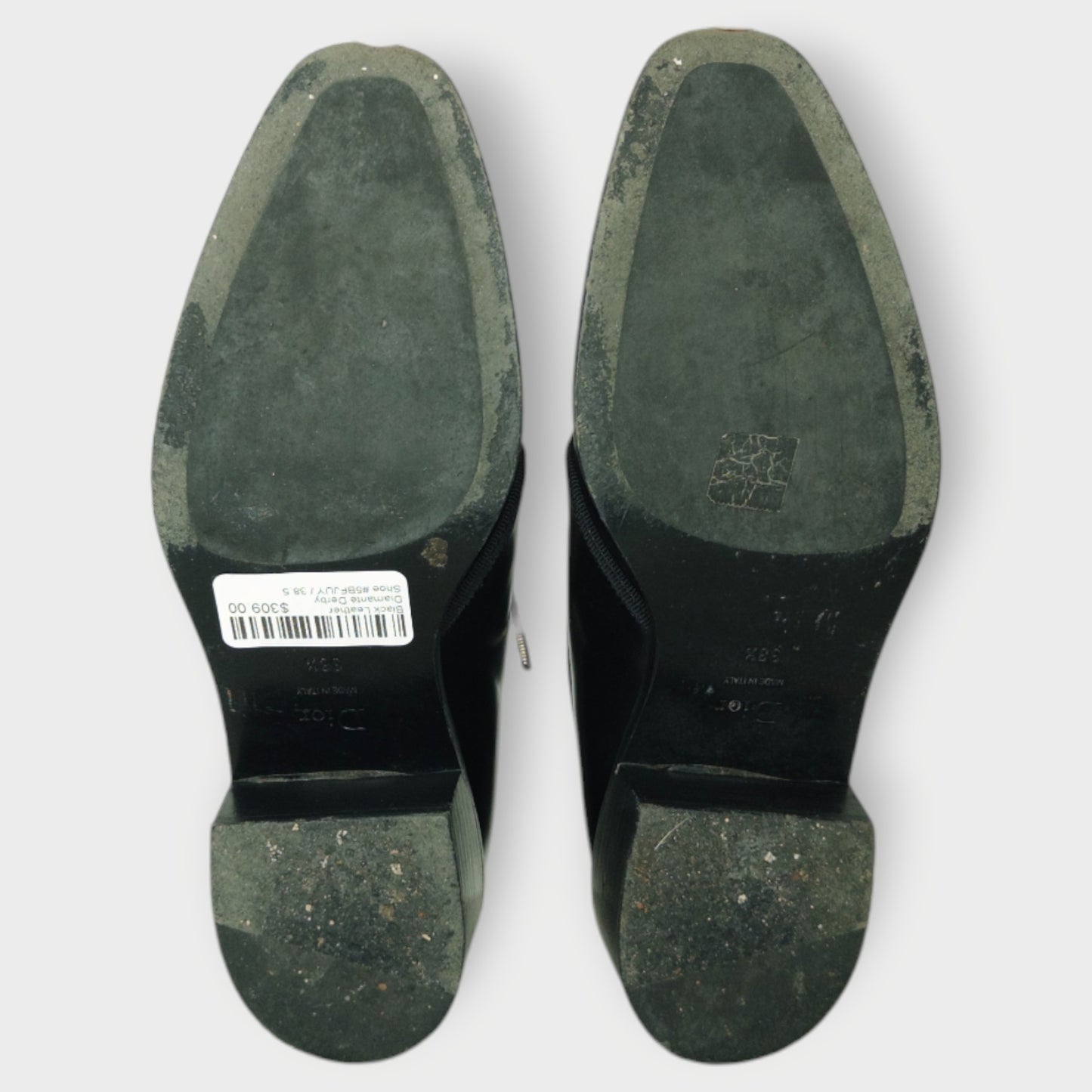 Leather Diamanté Derby Shoe
