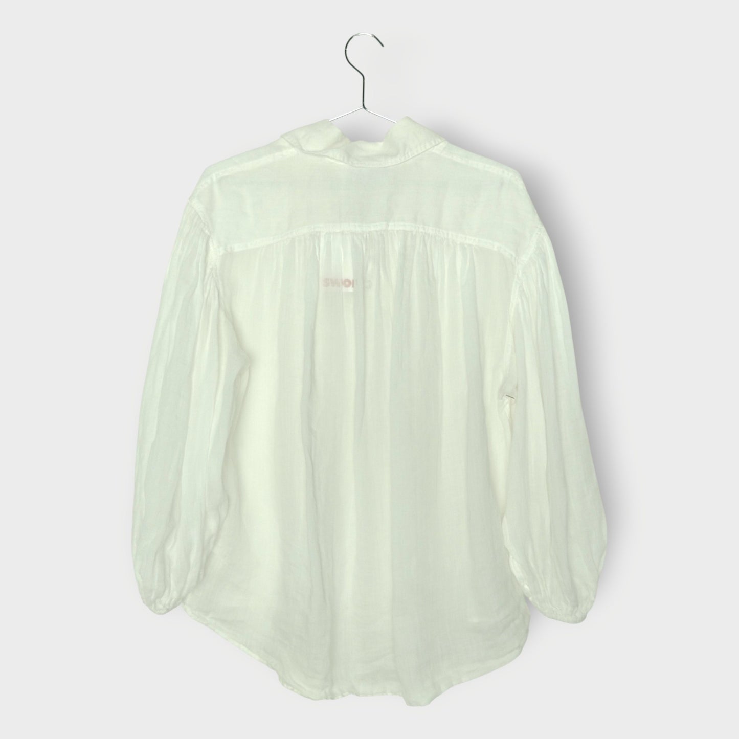 Semi Sheer Lace Up Top