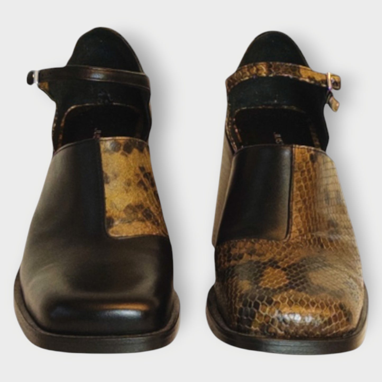 Snake Print Mary Jane Heel