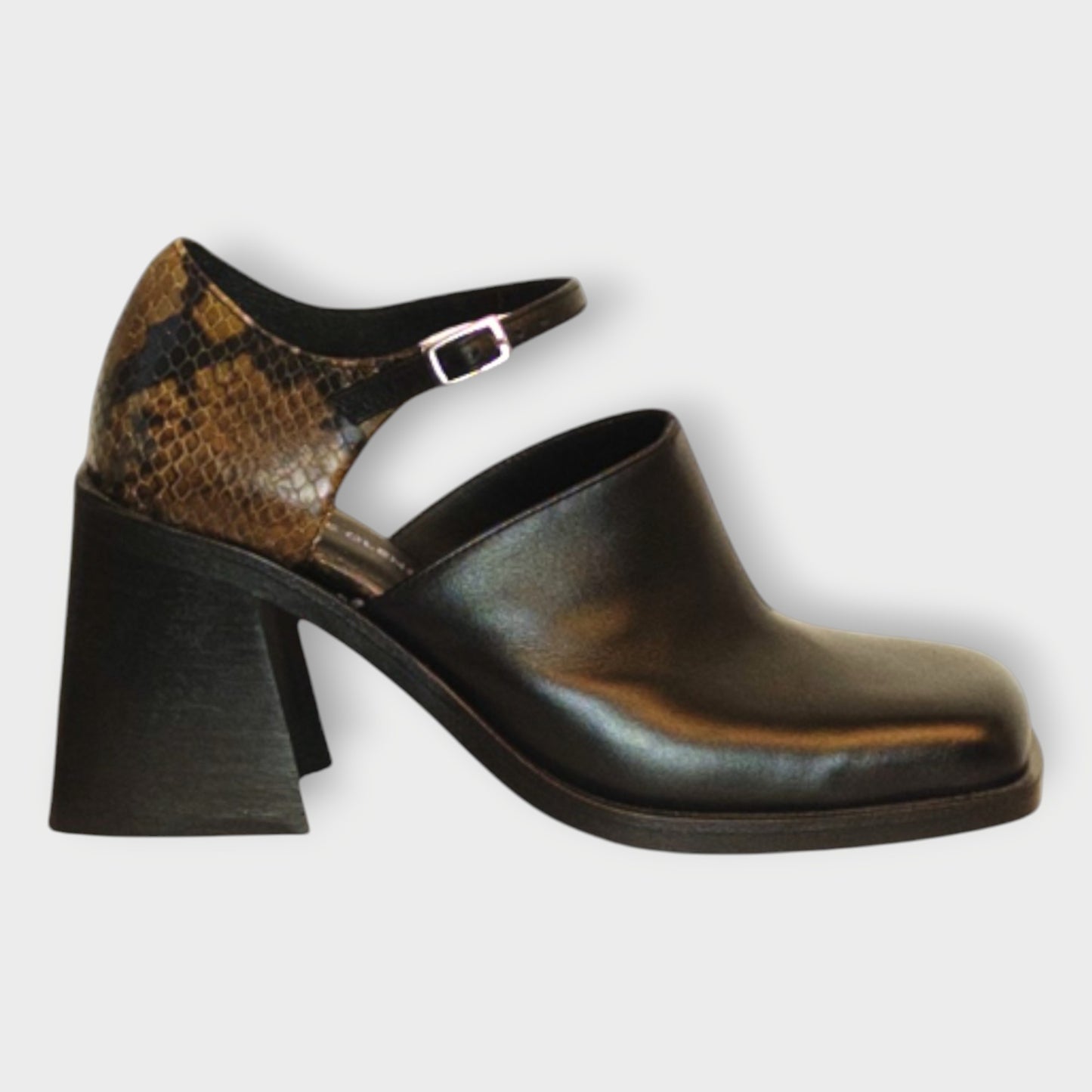 Snake Print Mary Jane Heel