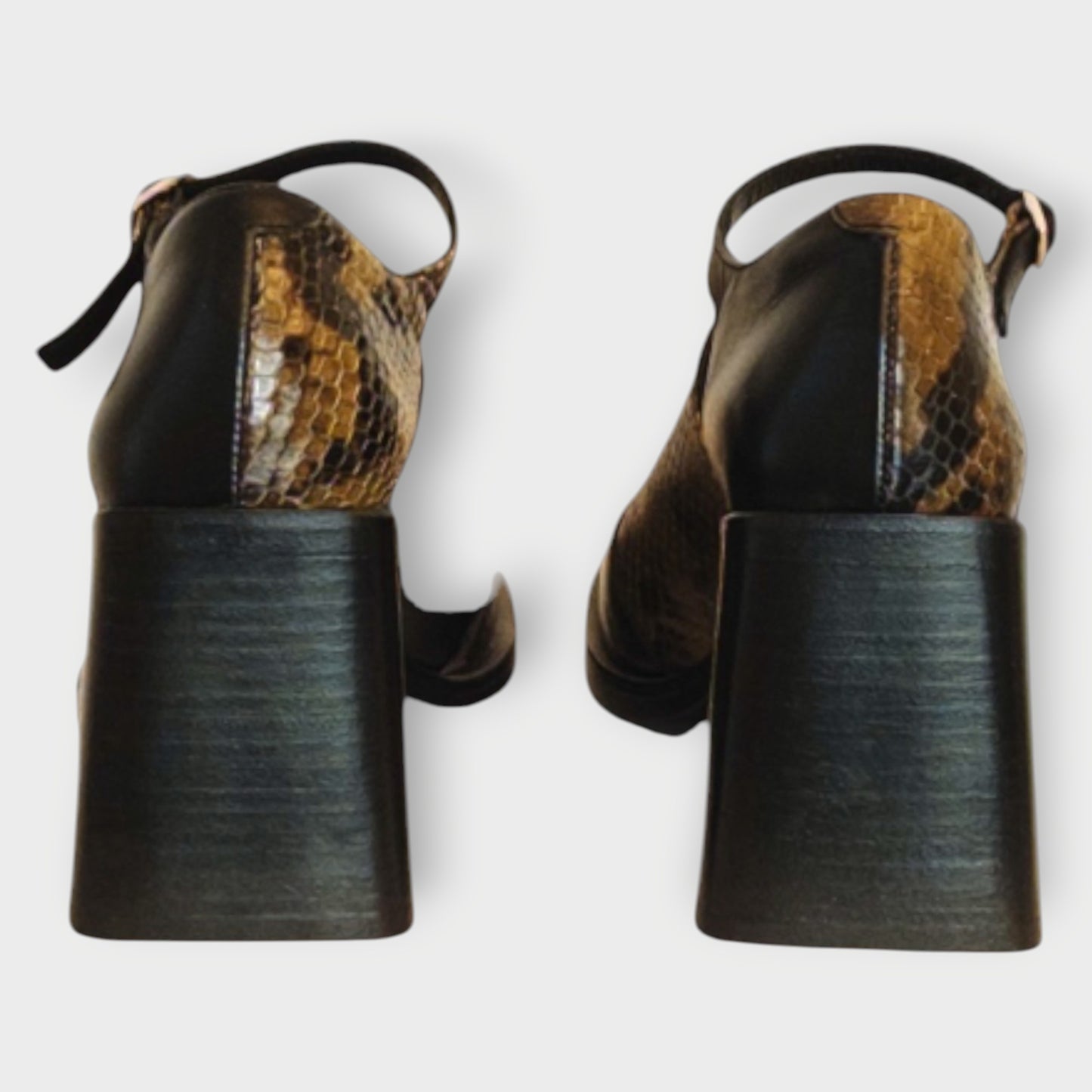 Snake Print Mary Jane Heel