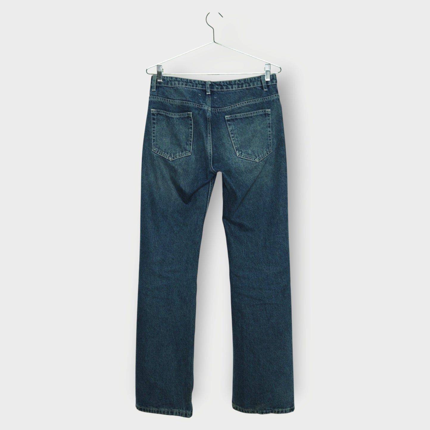 Mid Wash Studded Crowd Jeans