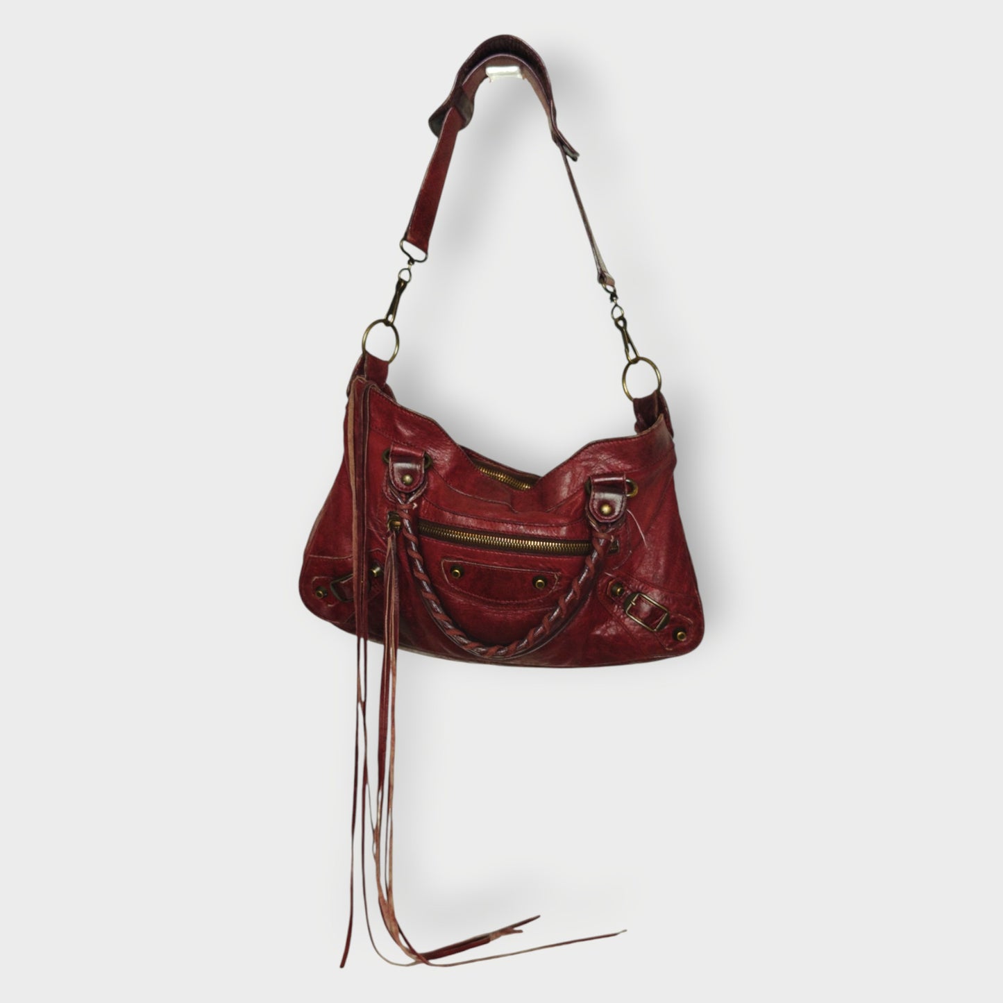 Lambskin Classic Motorcycle City Bag