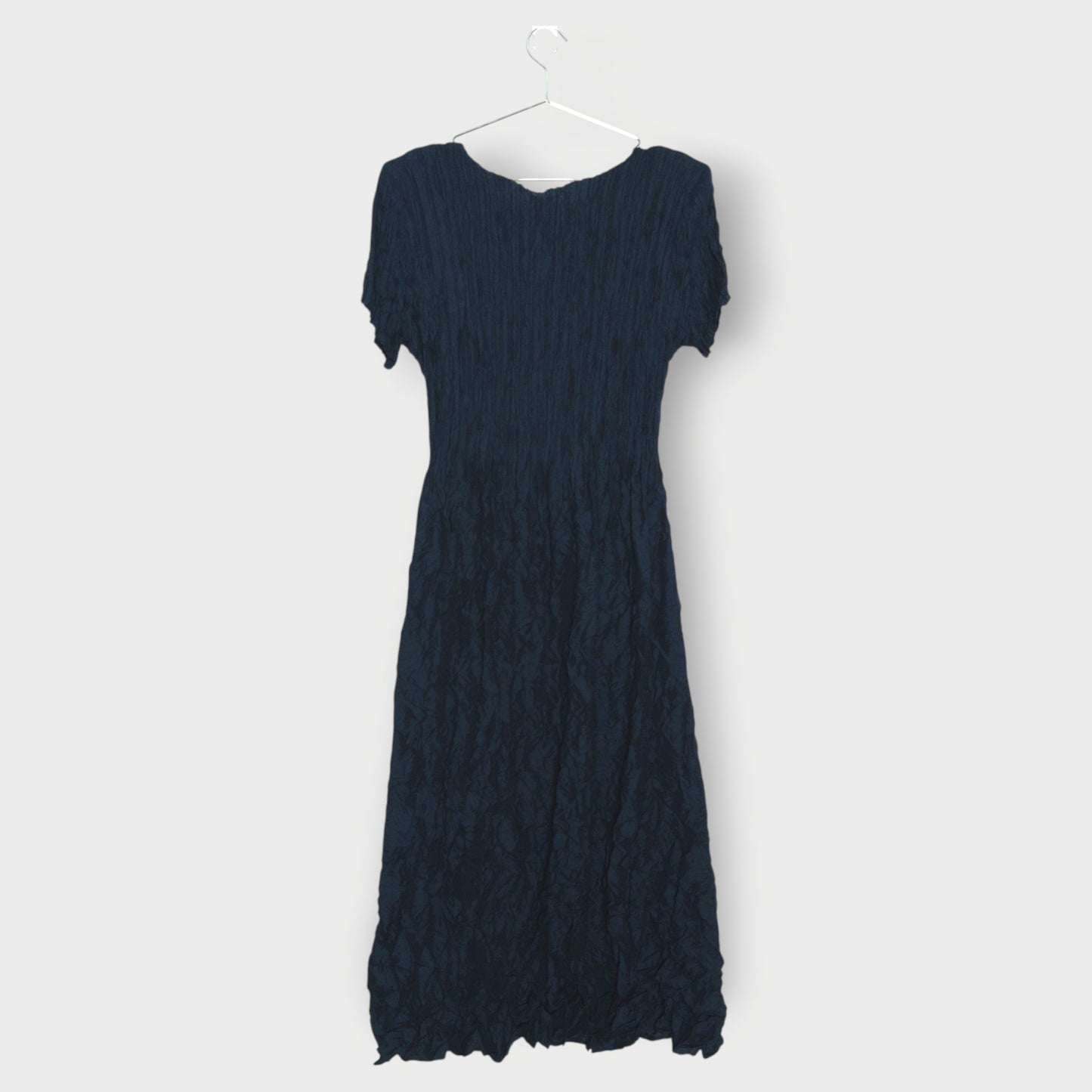 V Neck Pleated Maxi