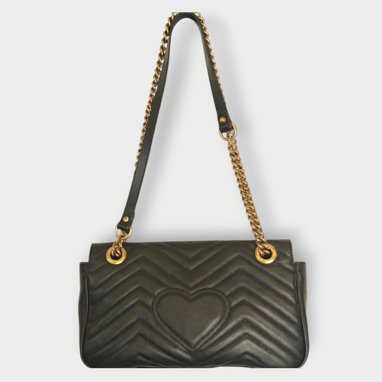 Small GG Marmont Leather Flap Bag
