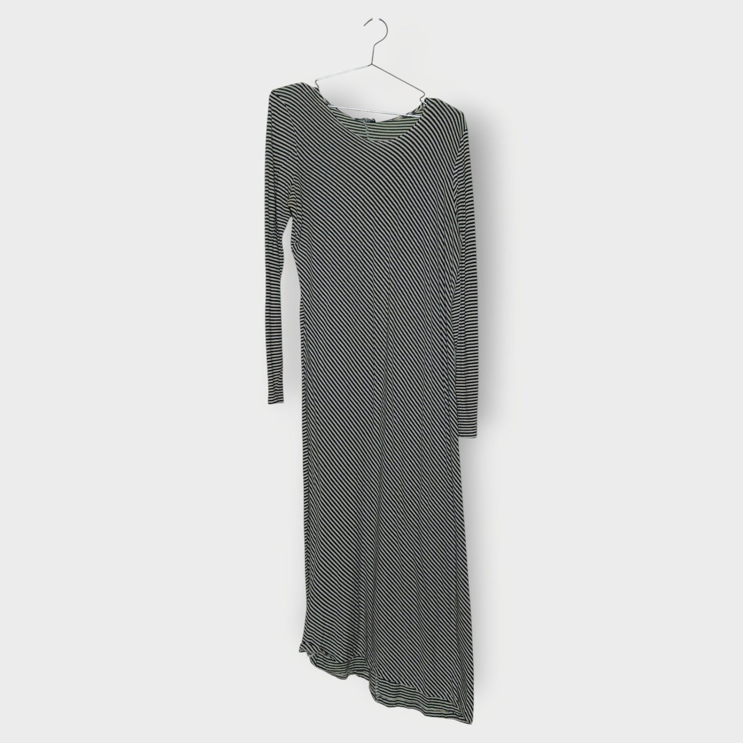 Diagonal Stripe Long Sleeve Dress