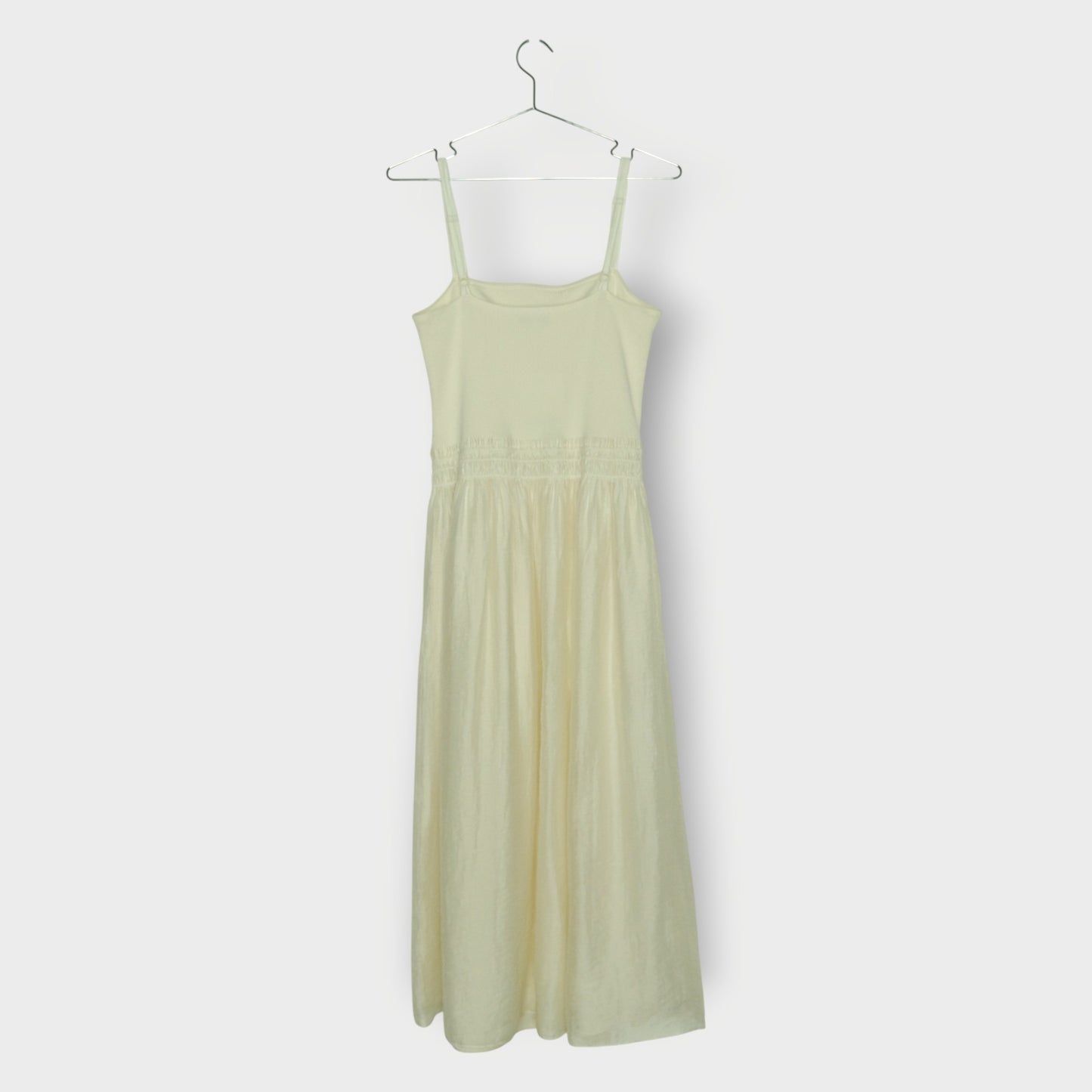 Ribbed Bodice Midi Dress