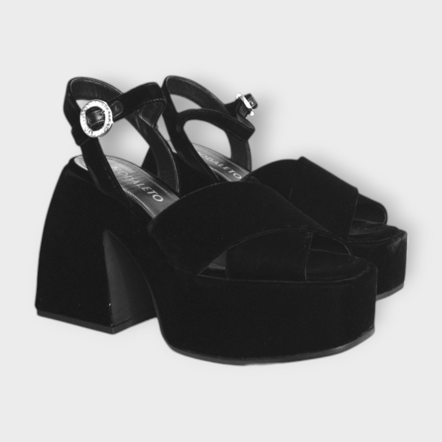 Velvet Joni Platform Sandals & Box