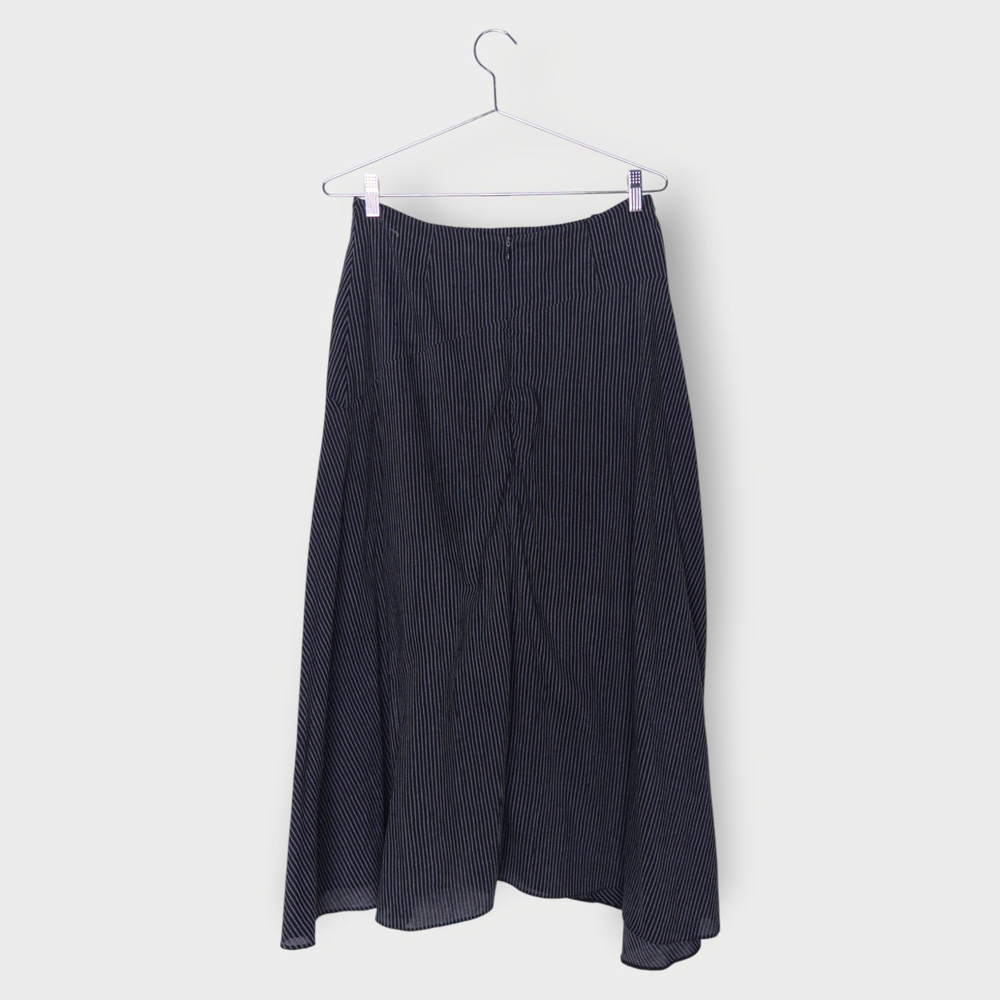 Stripe Side Detailed Midi Skirt