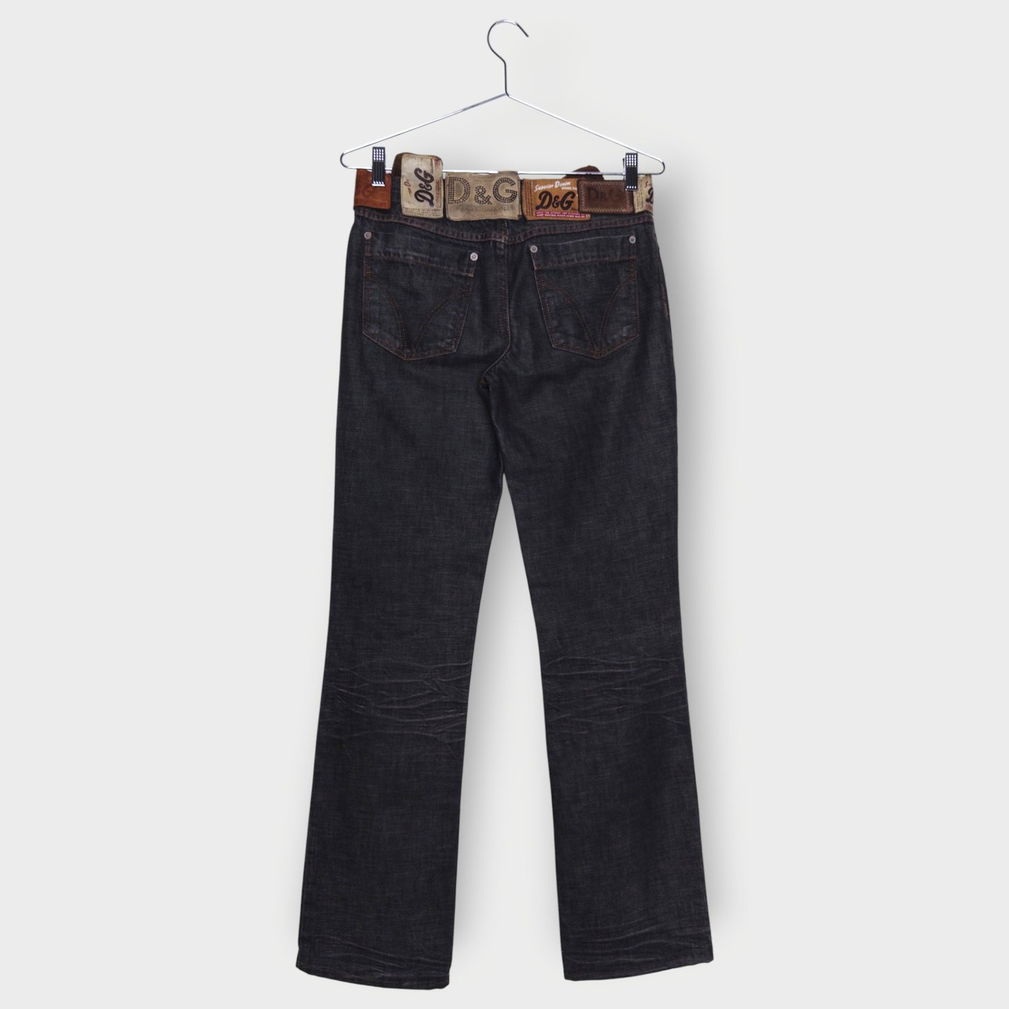 Patch Belt Jeans