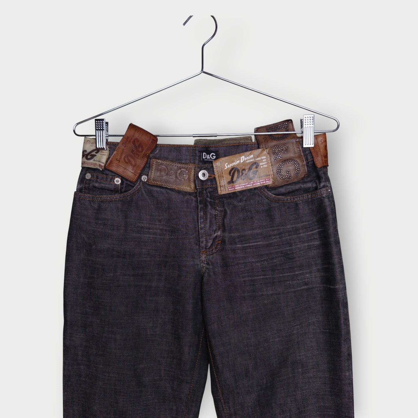 Patch Belt Jeans