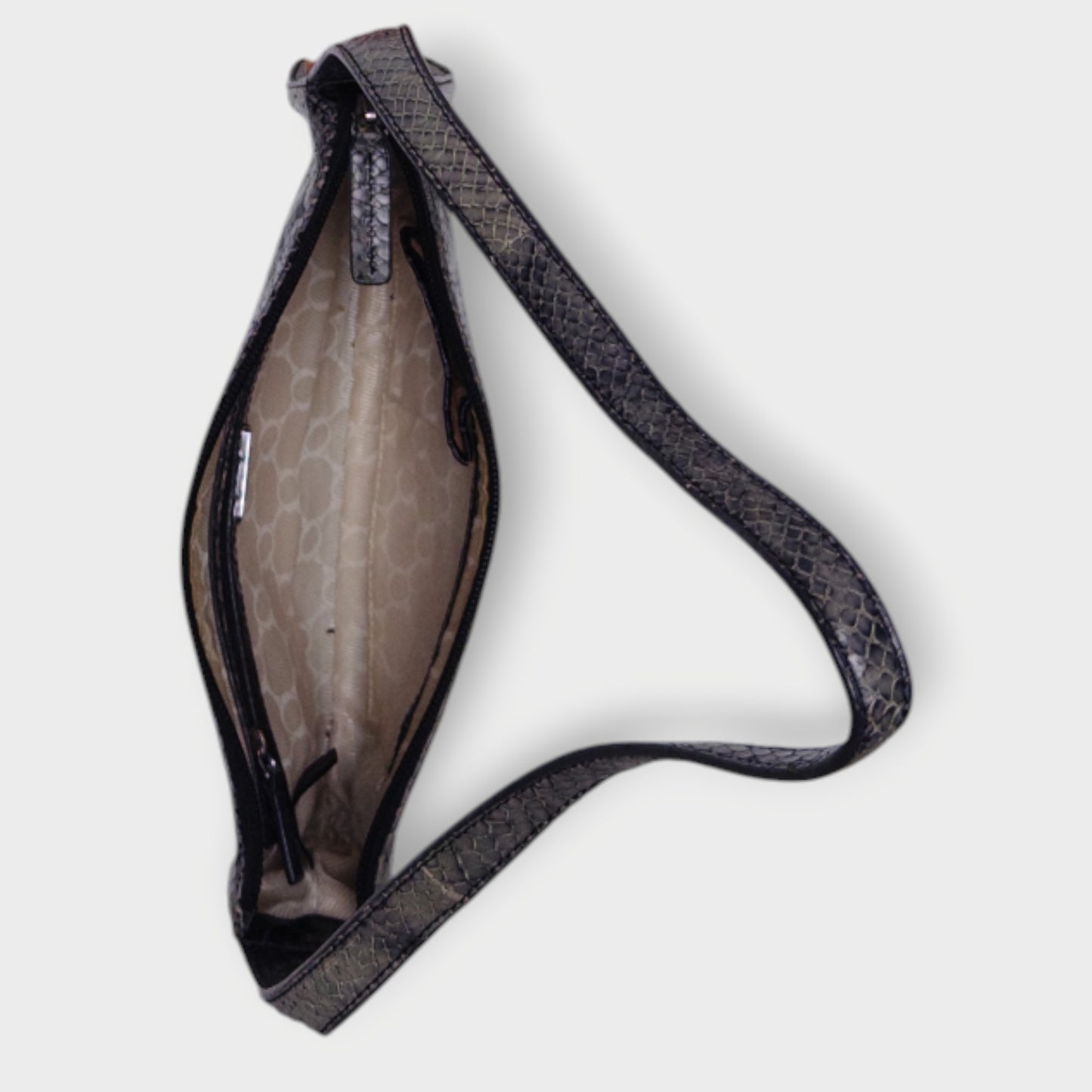 Reptile Leather Mini Shoulder Bag