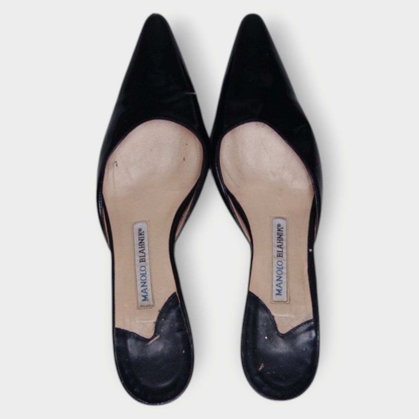 Patent Point Toe Kitten Heel