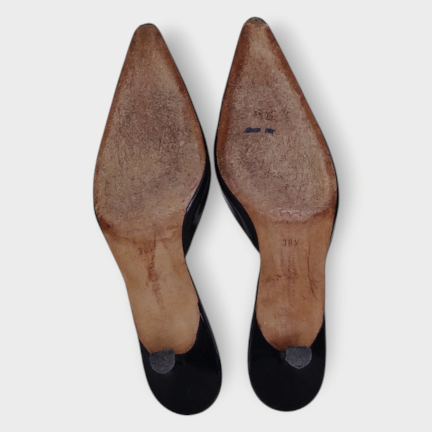 Patent Point Toe Kitten Heel