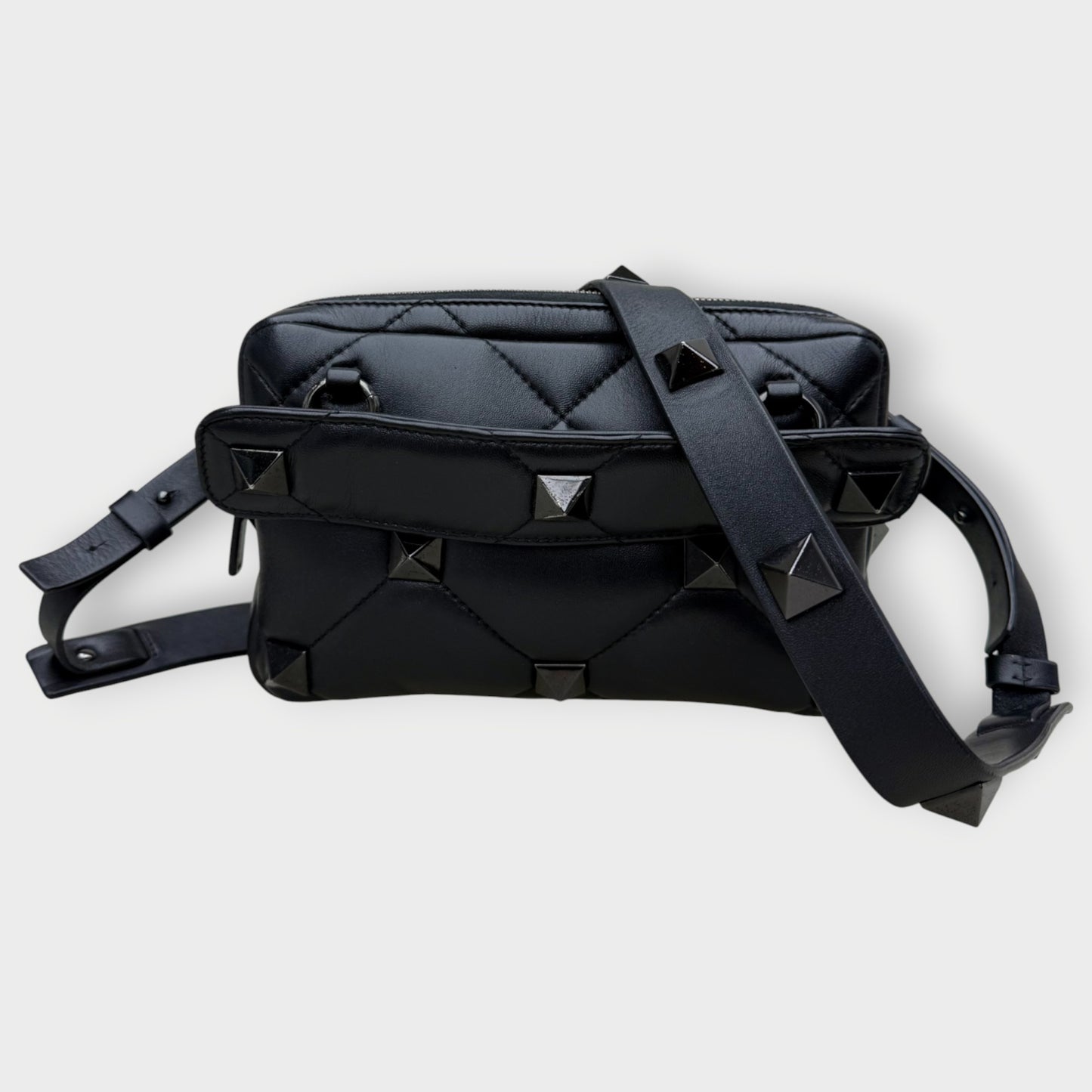 Roman Stud Leather Crossbody Bag