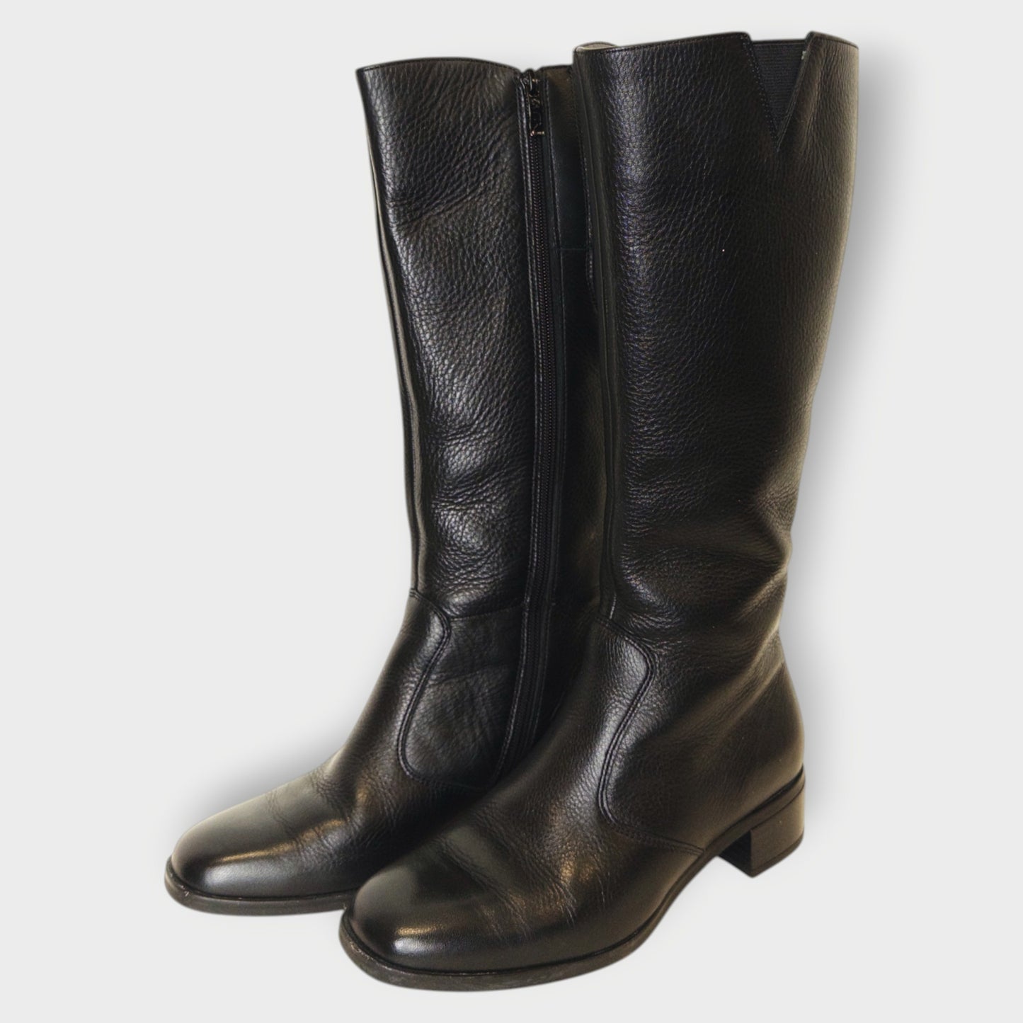 Leather Knee High Boots