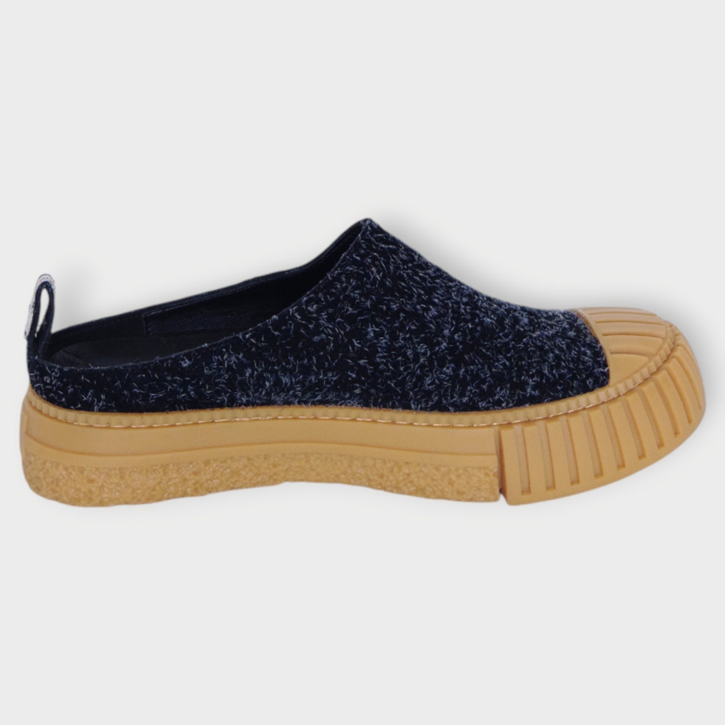 Textured Slip-On Mules