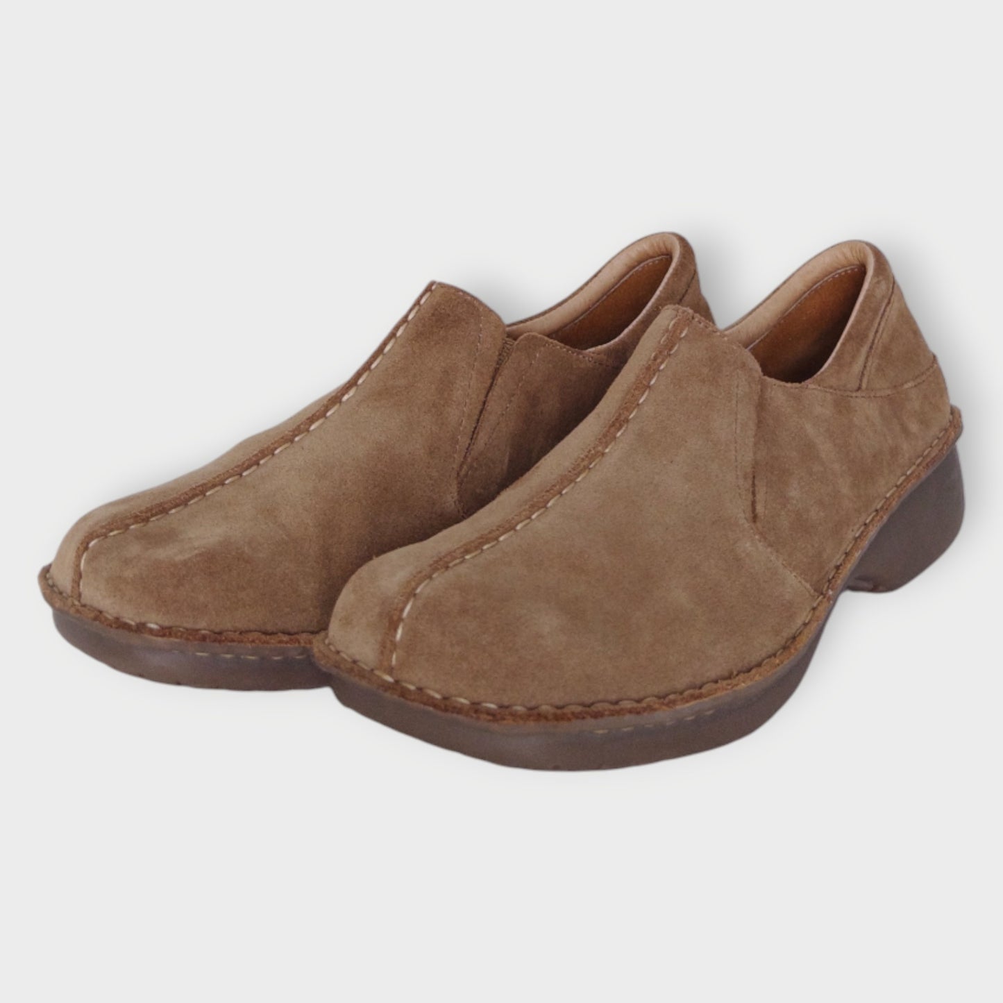 Suede Contrast Stitch Moccasin