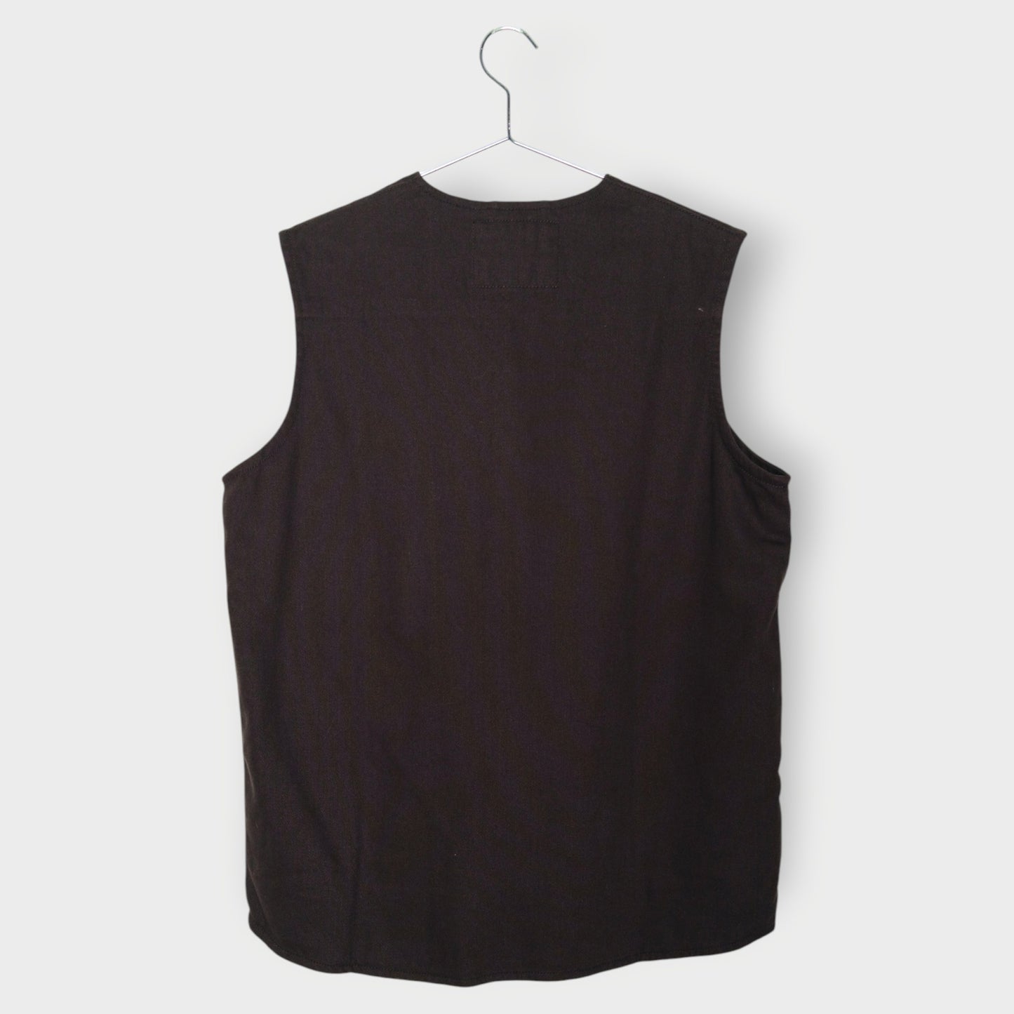 Cotton Drill Zip Vest