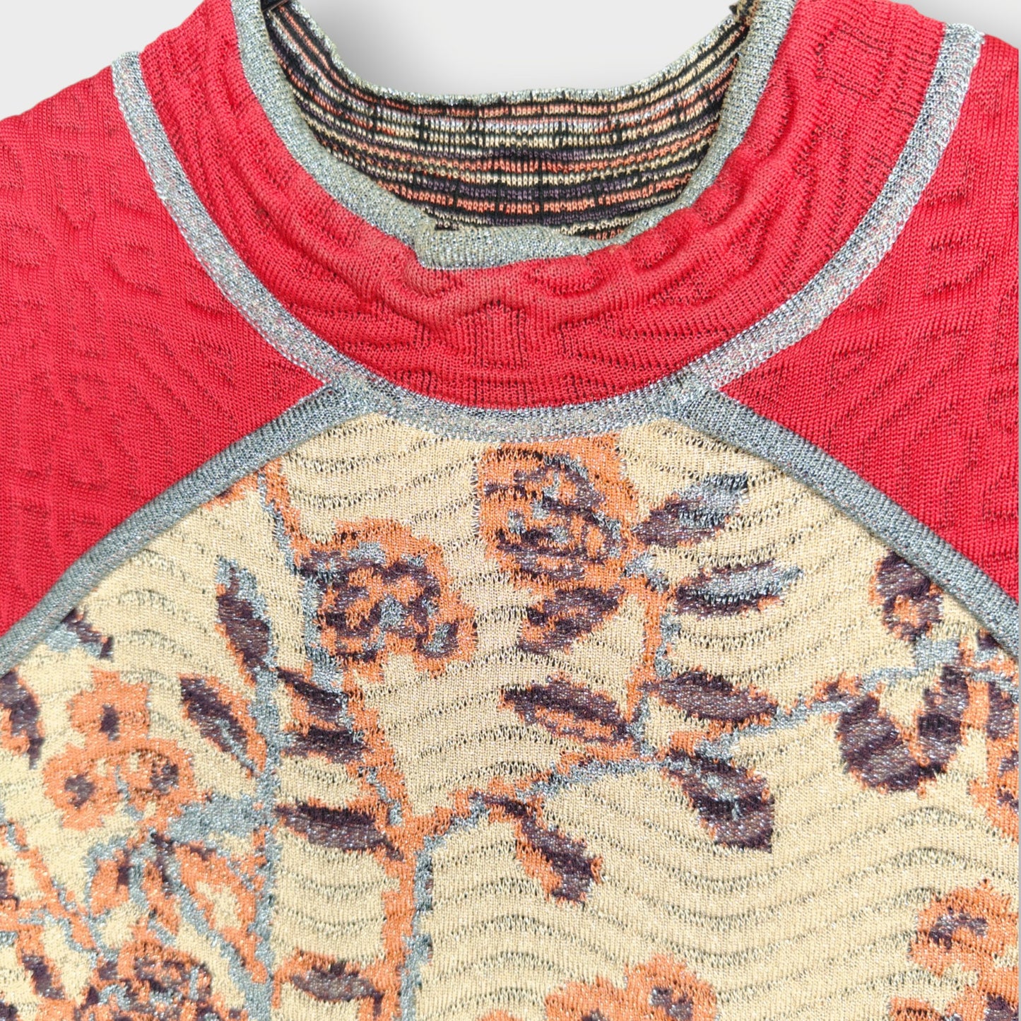 Lurex Mock Neck Dress