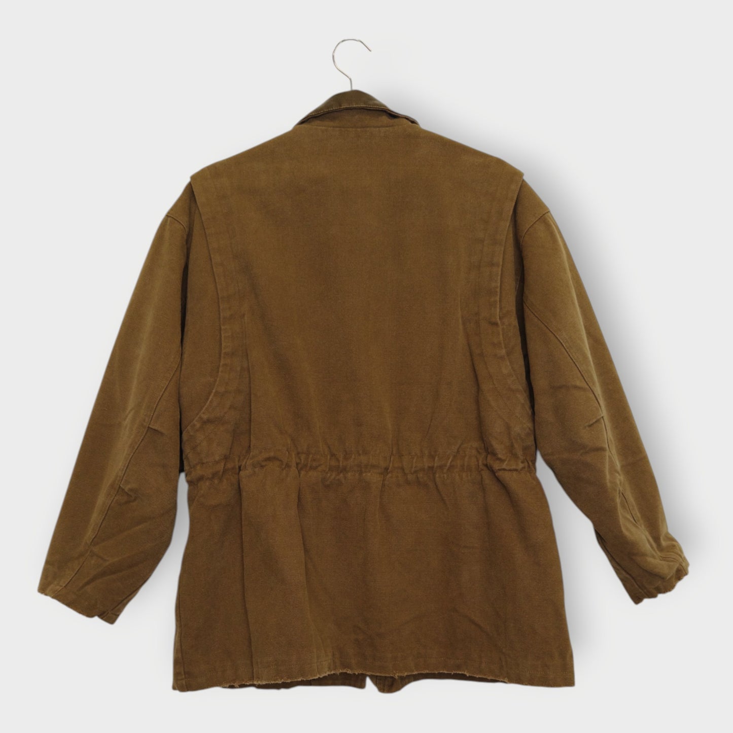 Drill Gathered Waist Jacket