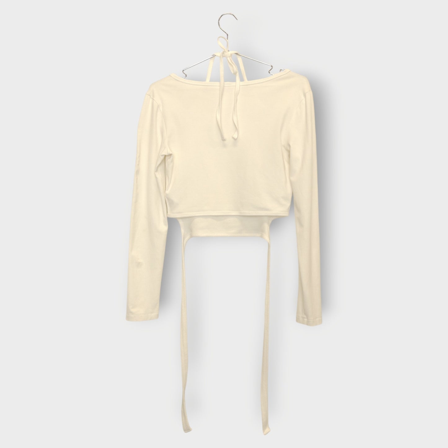 Long Sleeve Tie Top