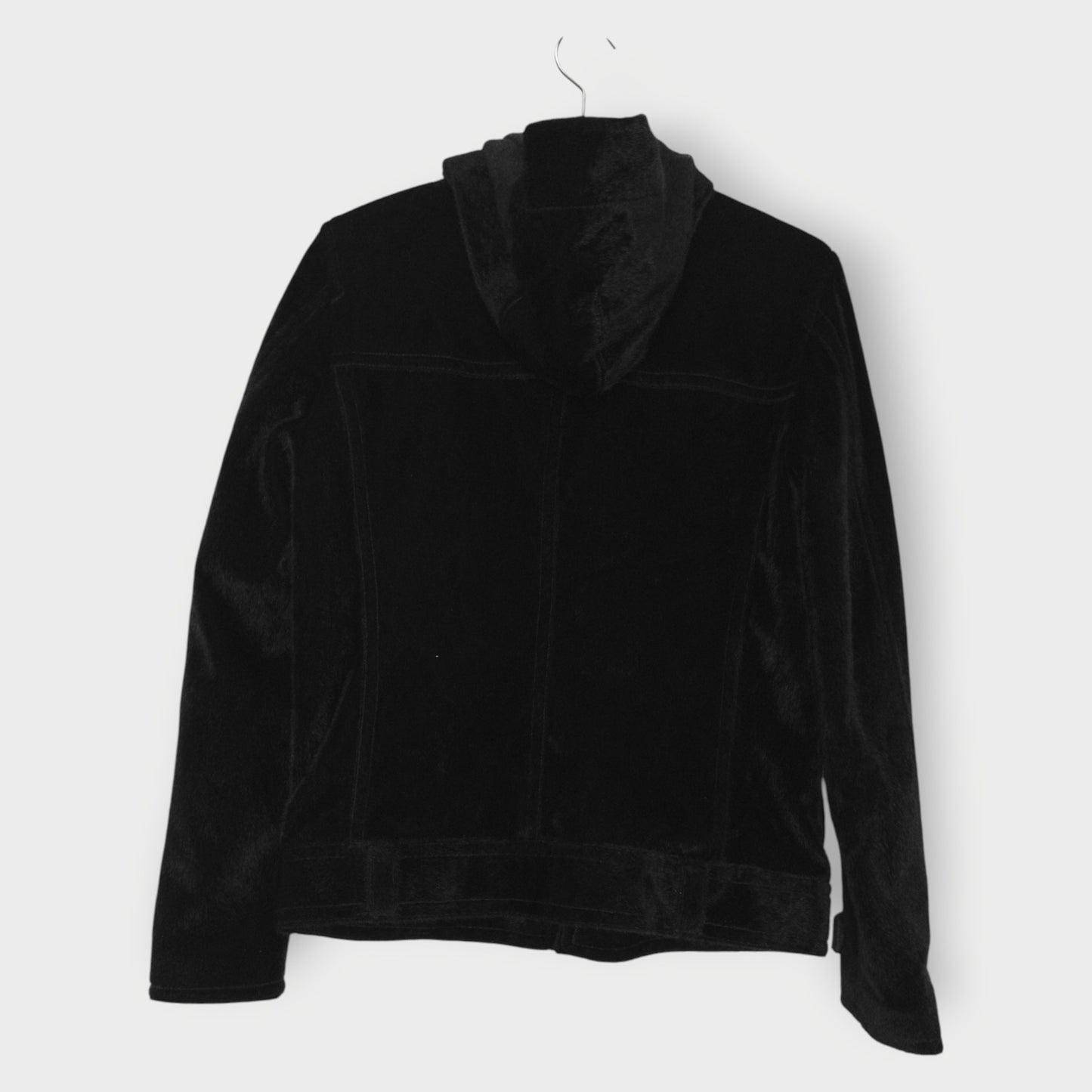 Faux Fur Frog Button Jacket