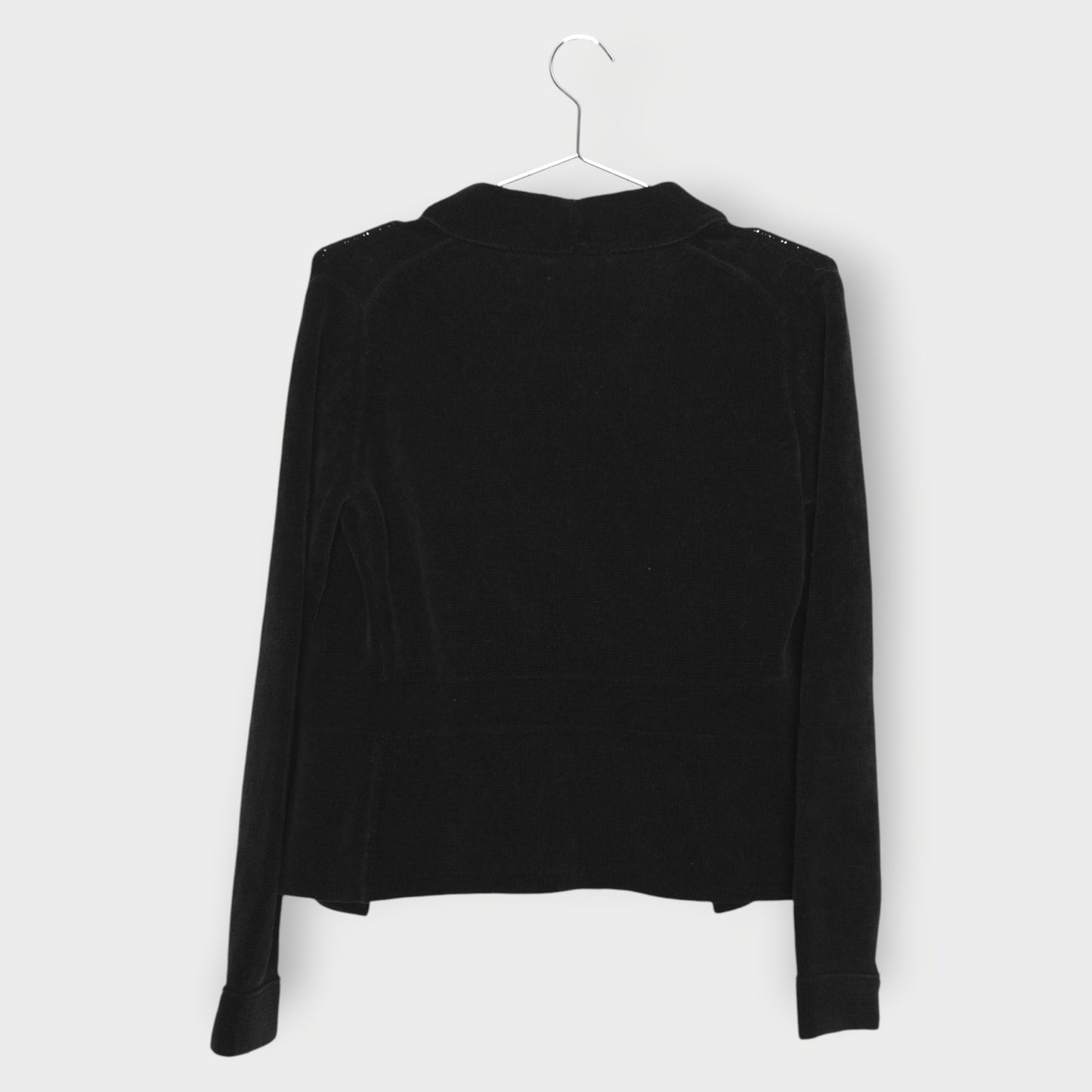 Knit Button Detail Open Cardigan