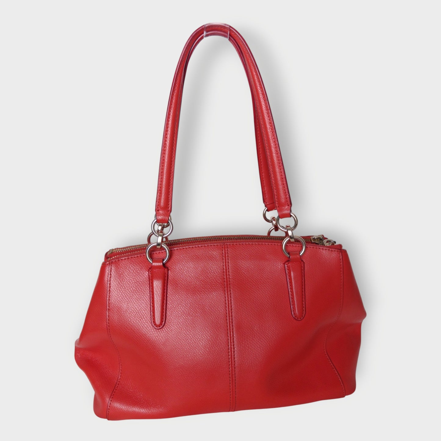 Leather Carryall Handbag