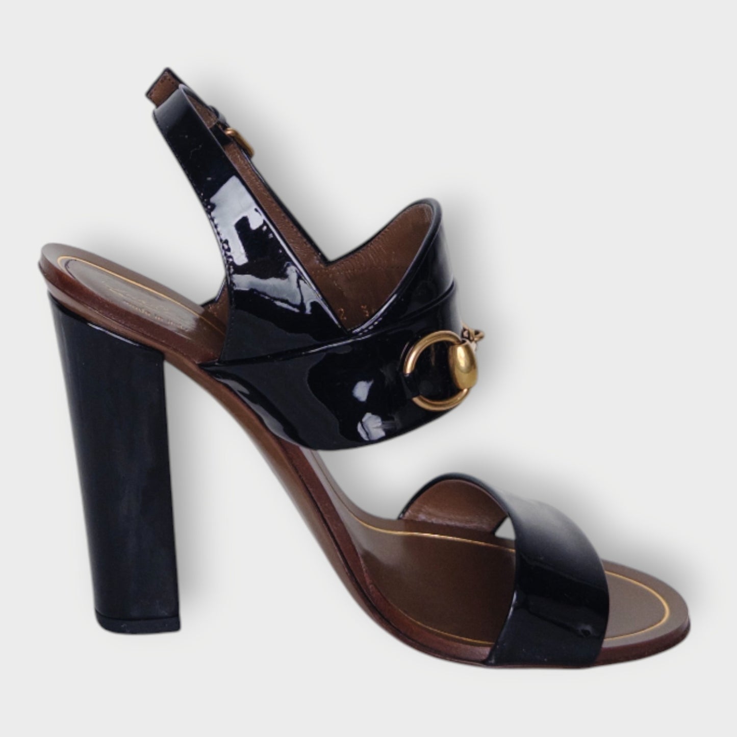 Patent Leather Horsebit Heels