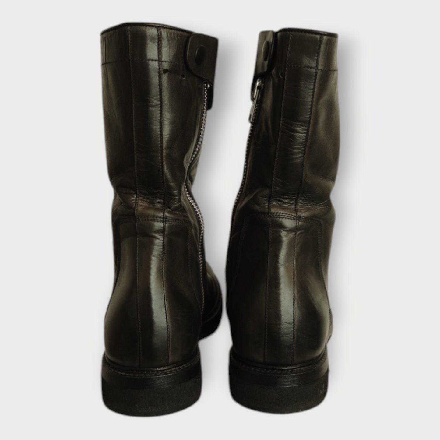 Leather Army Creeper Boots
