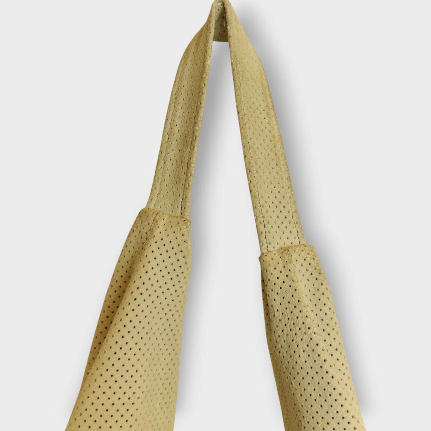 Perforated Leather Slouch Bag