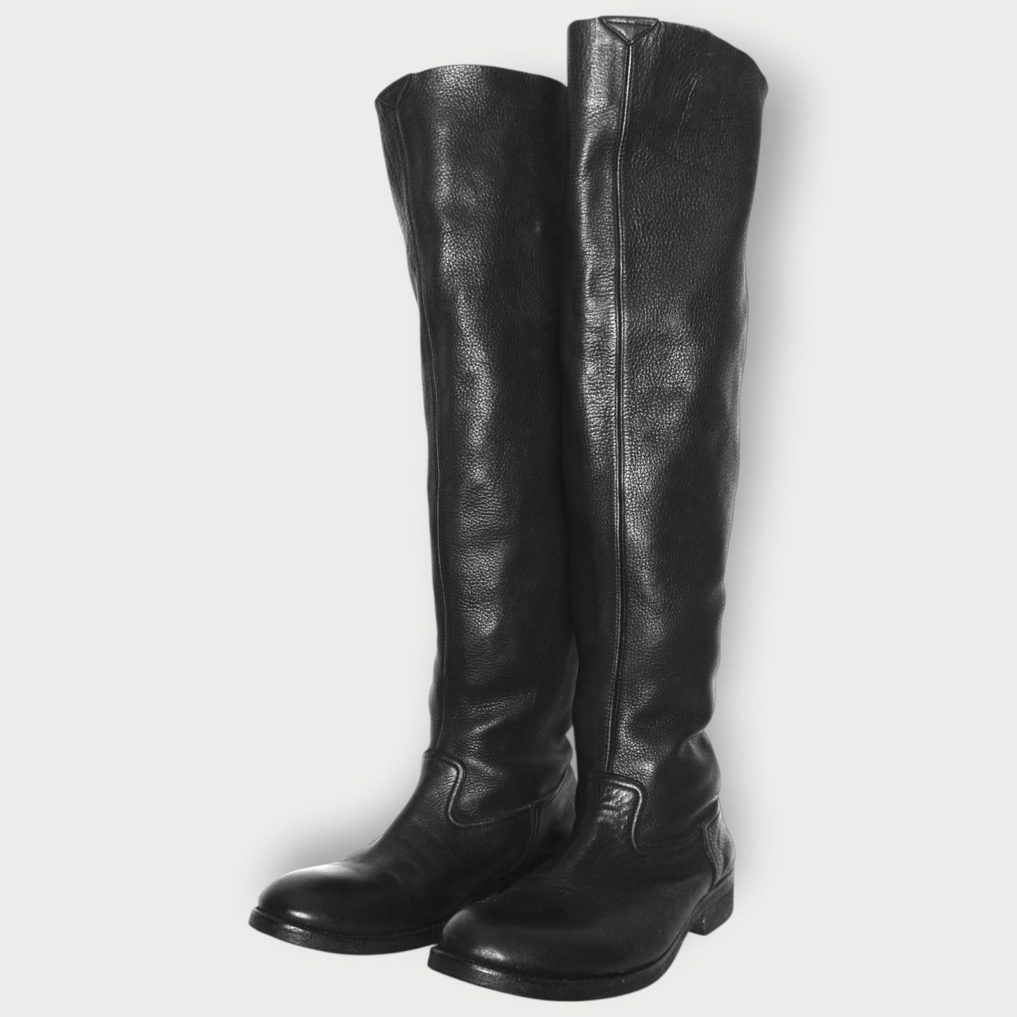 Leather Slouch Riding Boot