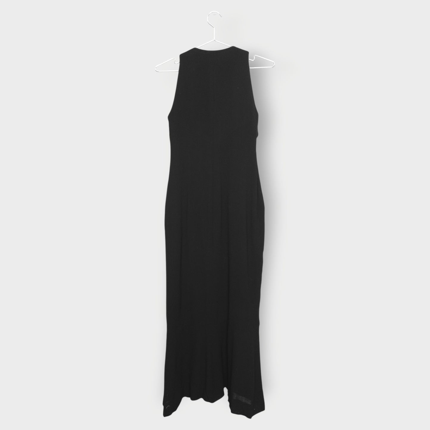 Wool Mermaid Hem Zip Up Maxi