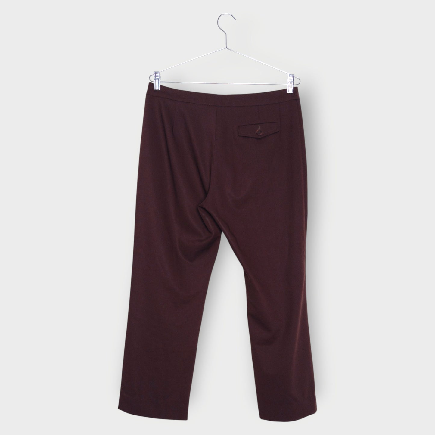 Mid Rise Straight Leg Pants