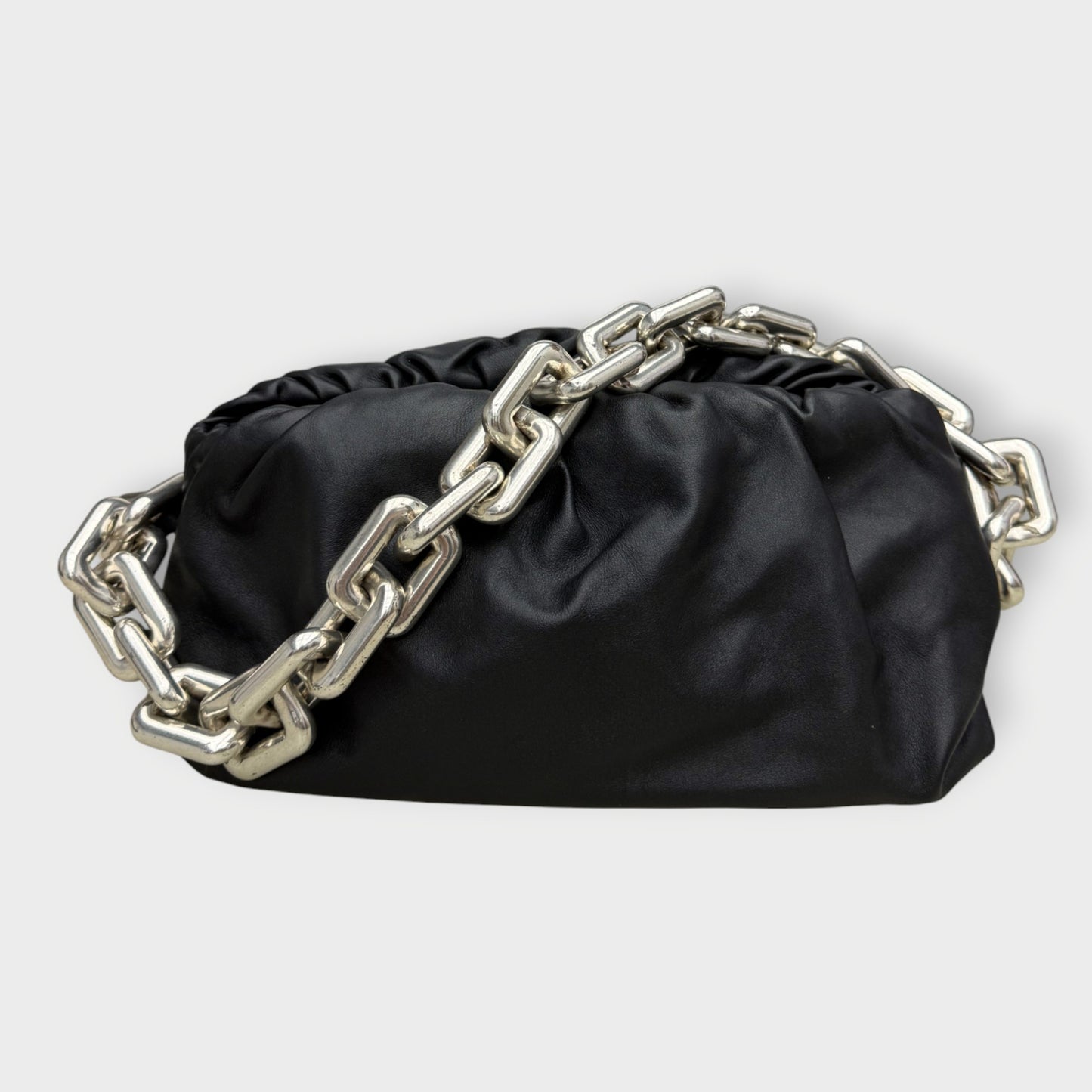 Leather Chain Pouch Shoulder Bag