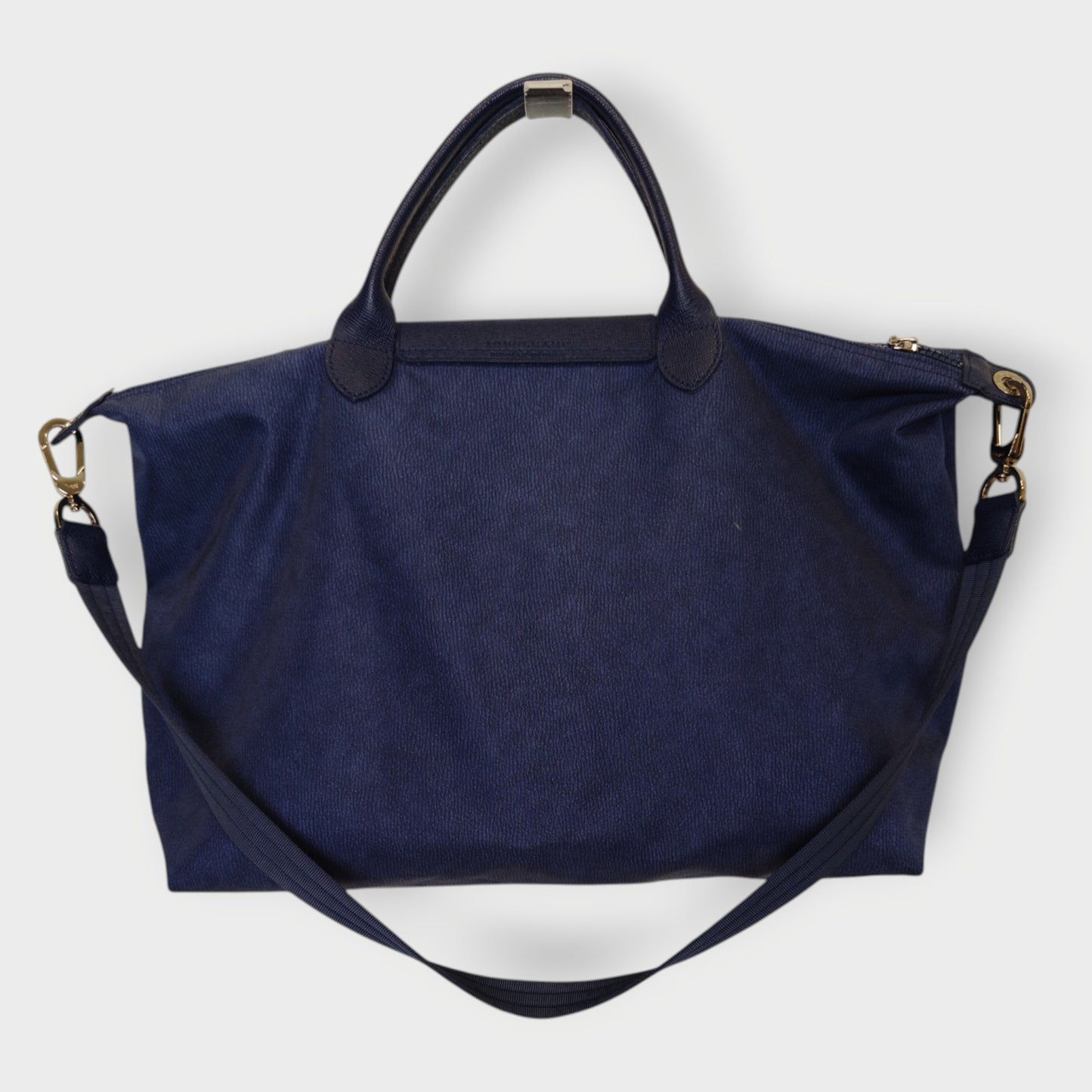 Nylon & Leather Tote Bag