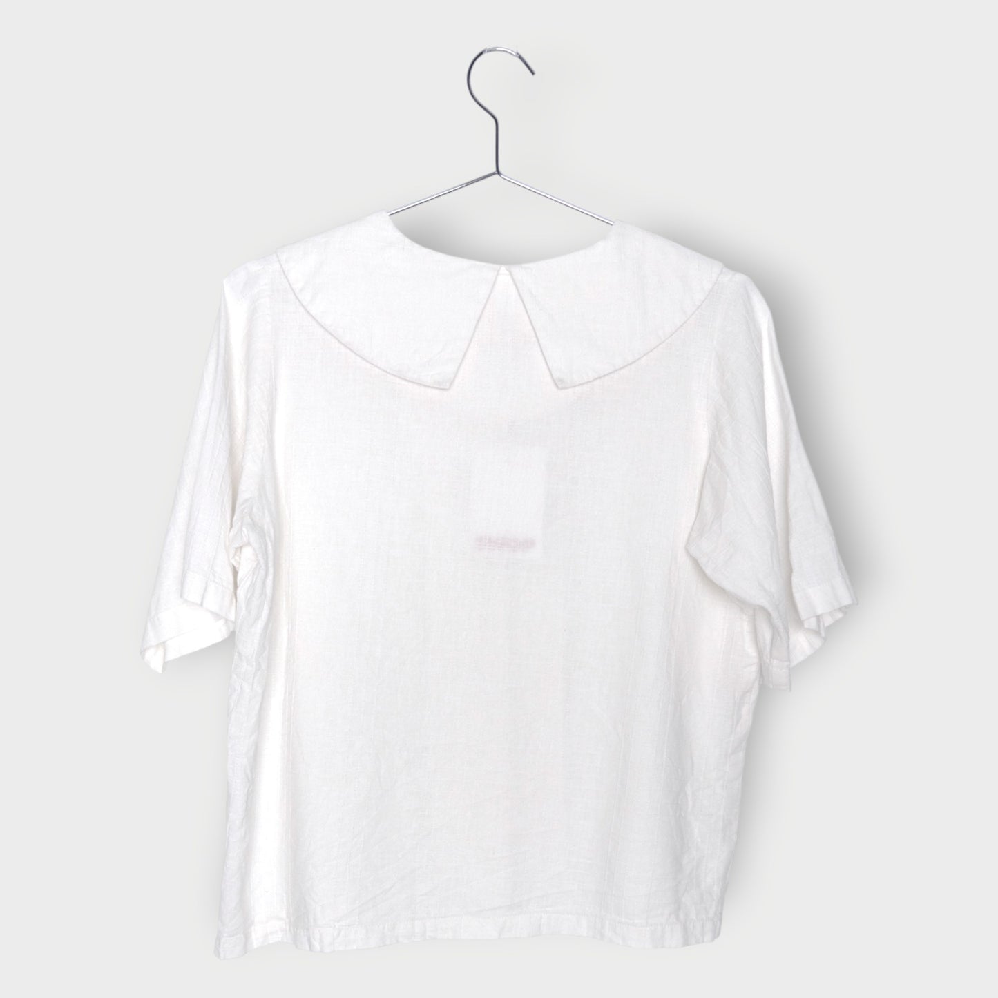 Button Down Large Collar Top