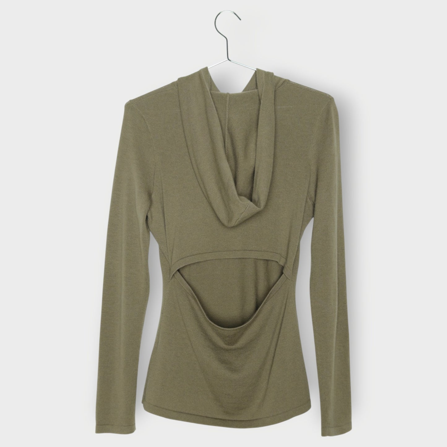 Wool Cashmere Hooded Knit Jumper