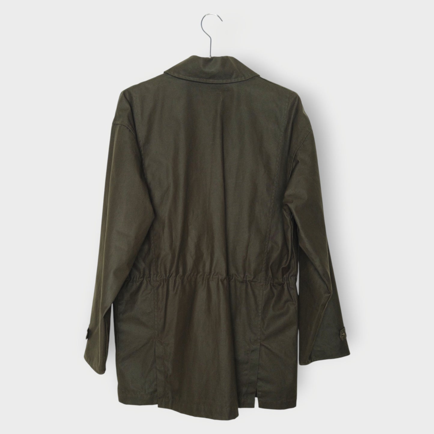 Coated Cotton Longline Jacket